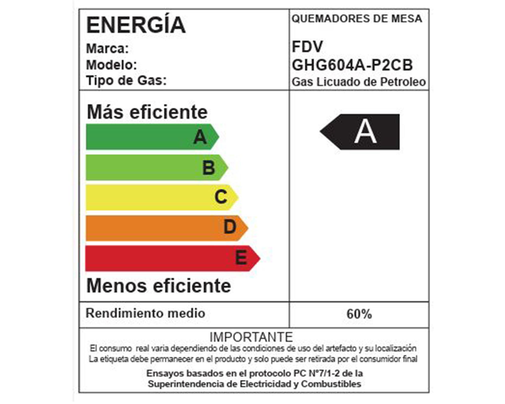 Encimera a gas Signature 60 GLP 4 quemadores-6