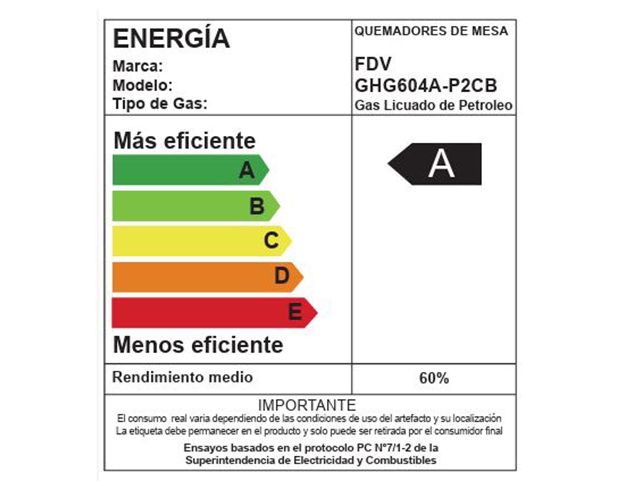 Encimera a gas Signature 60 GN 4 quemadores-5
