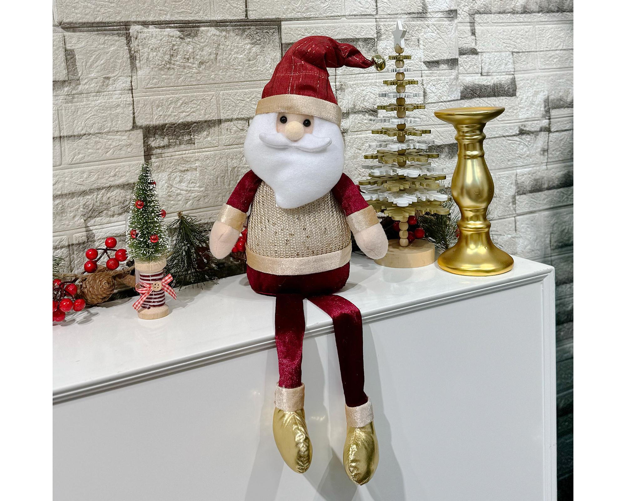 Muñeco Santa sentado colección brillos-2