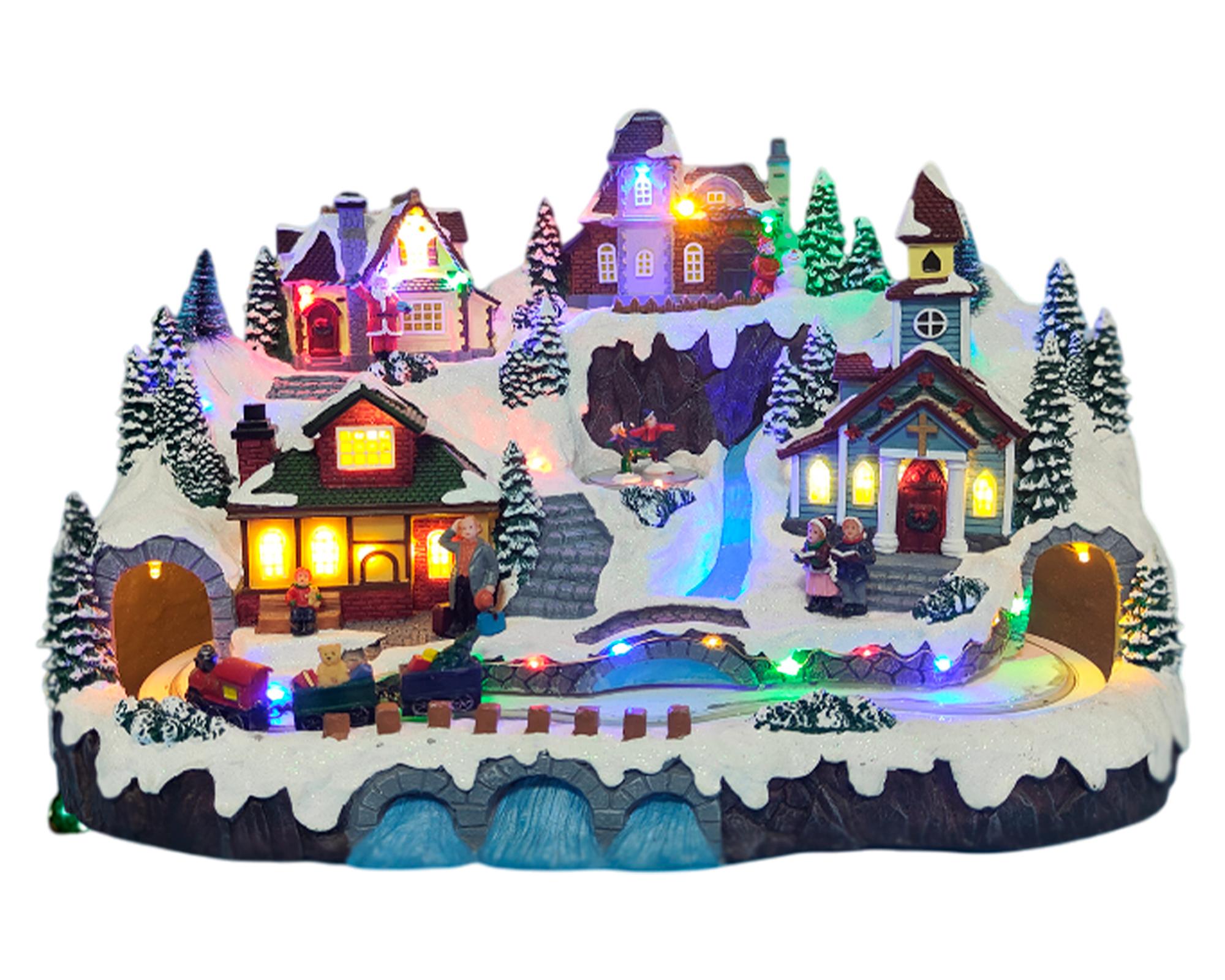 Villa grande navidad 27.3x 41.3x27.5 cm-0