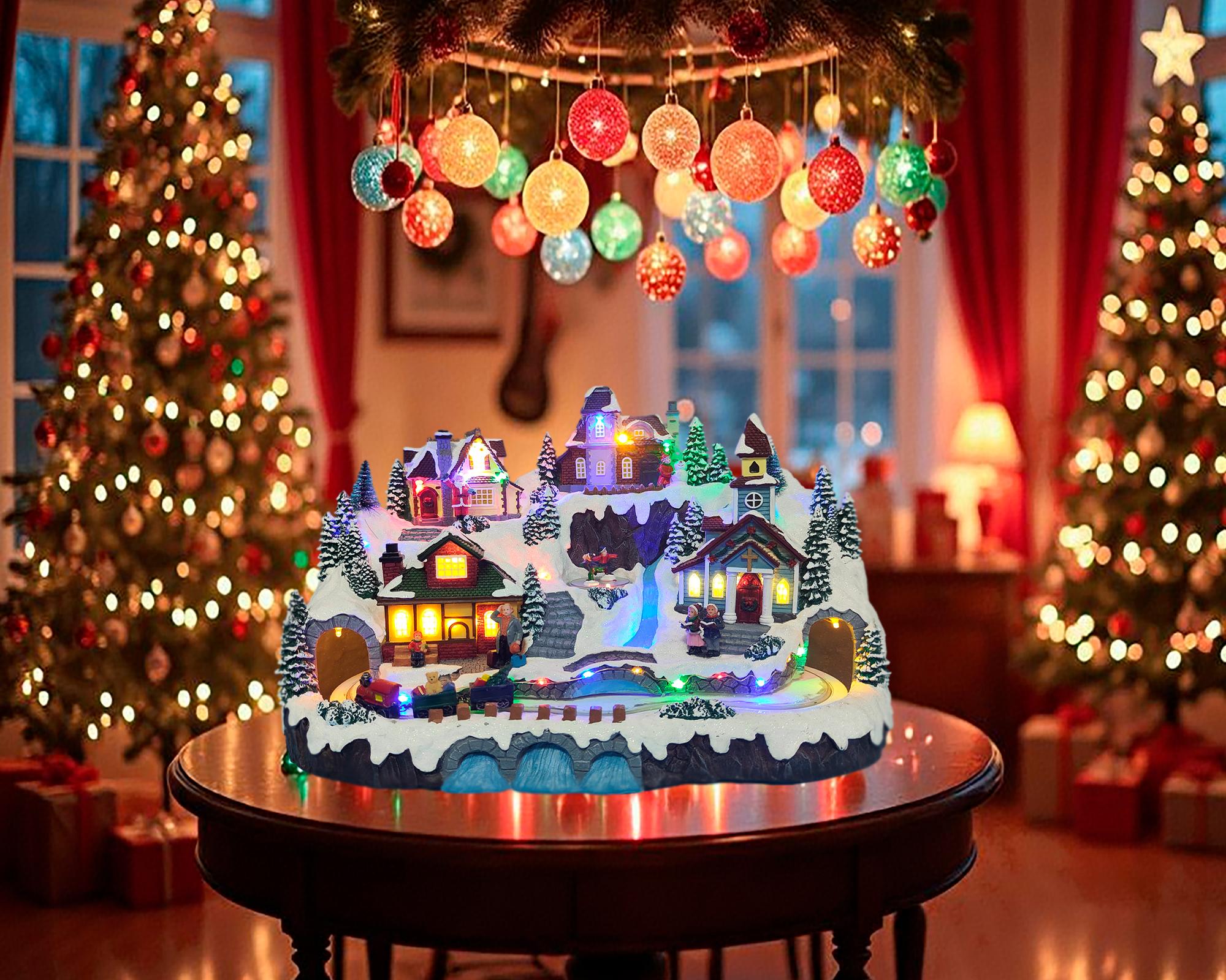 Villa grande navidad 27.3x 41.3x27.5 cm-1