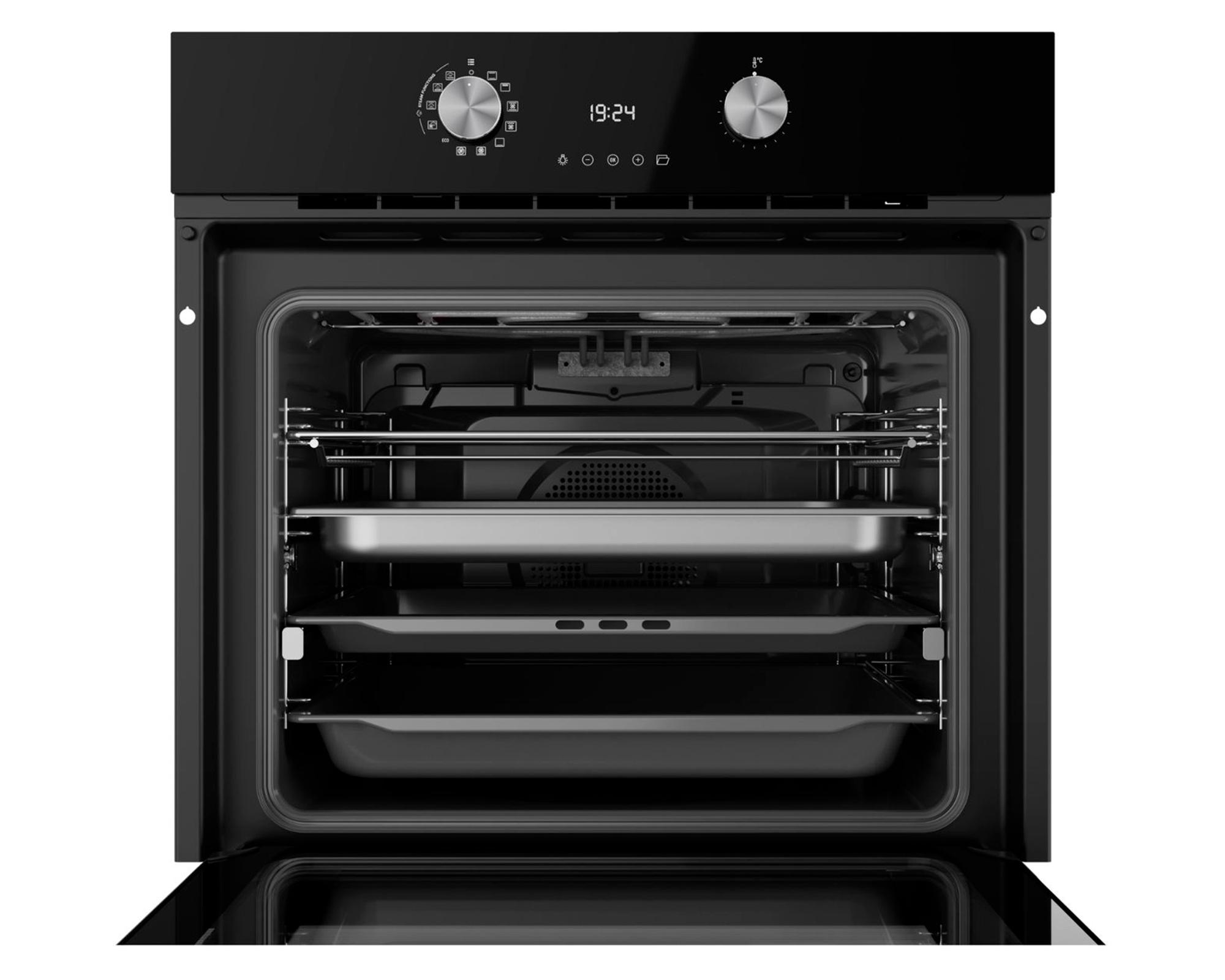 Horno eléctrico empotrado HLB-8550 SC BK negro 63 lt-2