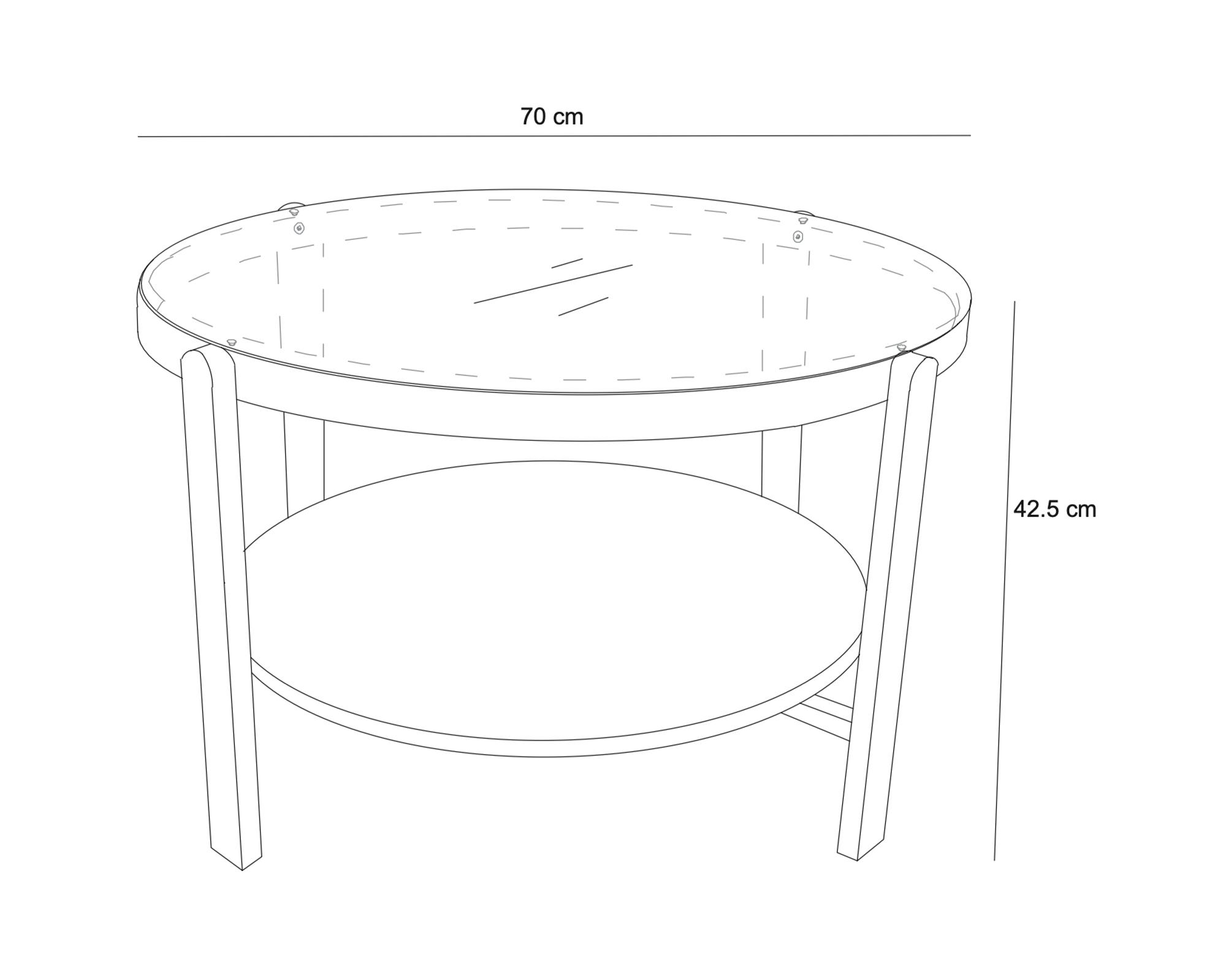 Mesa lateral Levi 42.5x70 cm-4