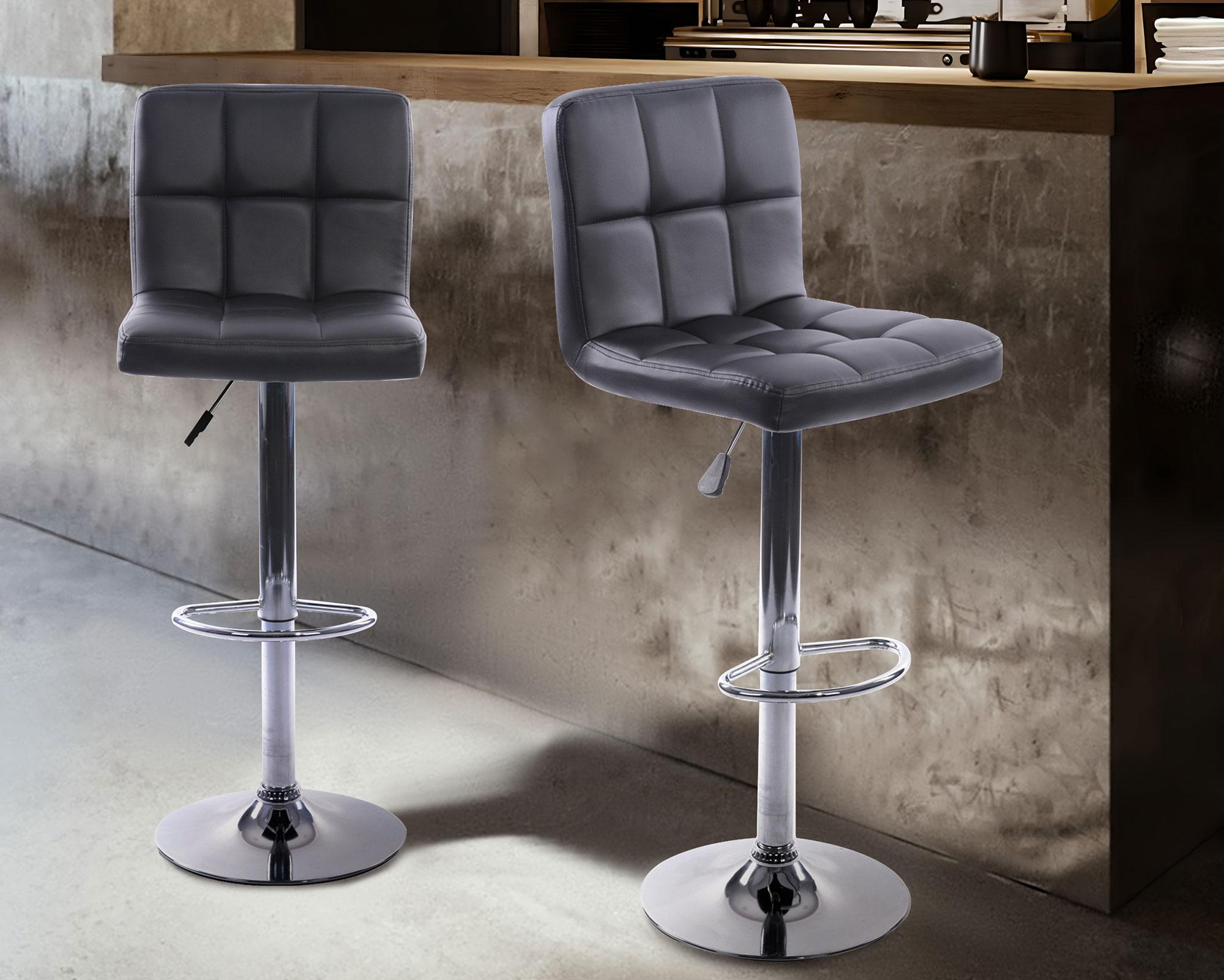 Silla bar Lura 90-111.5x44x51.5 cm negro-4