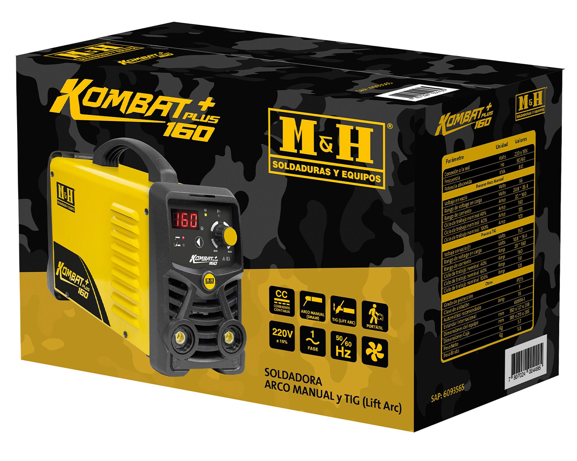 Maquina de soldar Kombat Plus 160 8 kVA-2