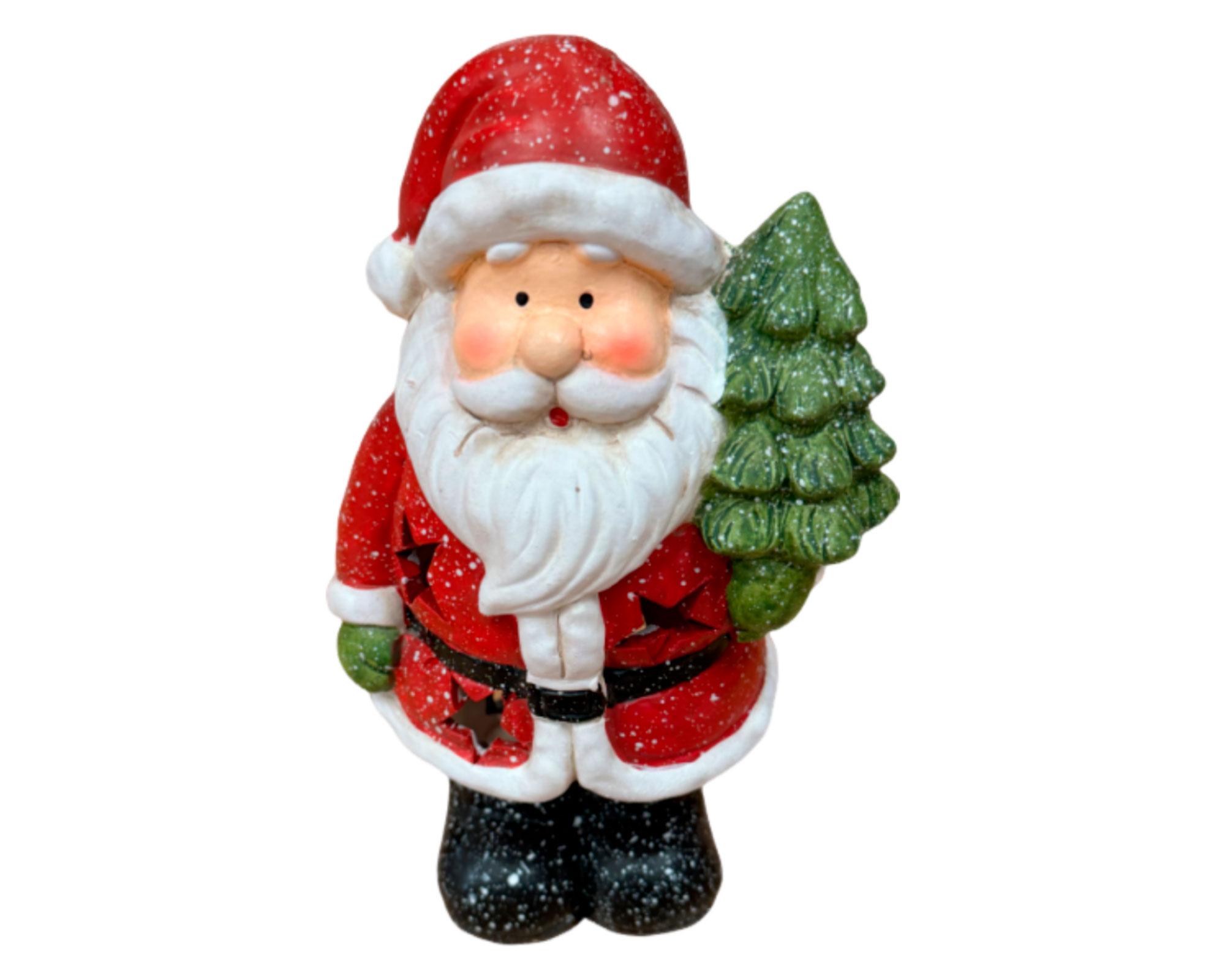 Santa árbol exterior decorativo-0