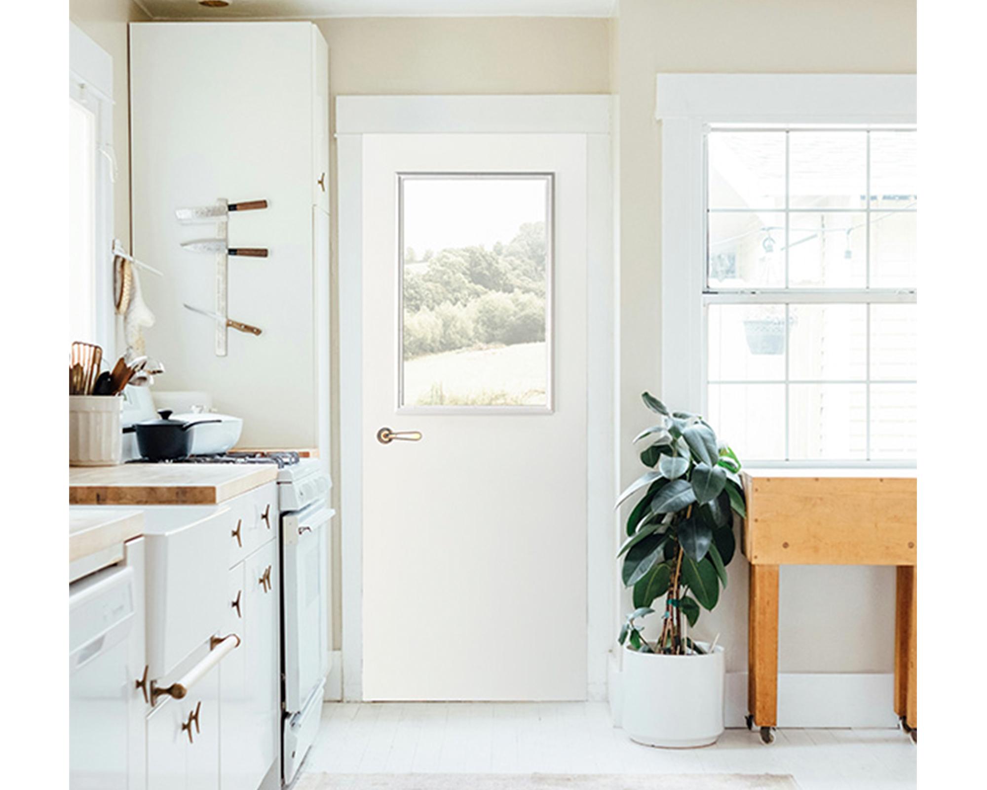 Puerta Medio cuerpo 1 luz acero 80x200 cm-0