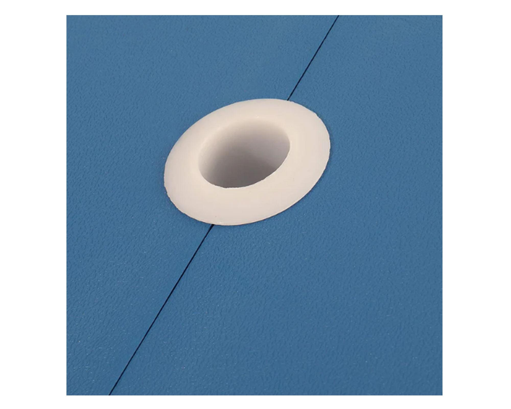 Mesa camping plegable azul 67x134x84.5 cm-3