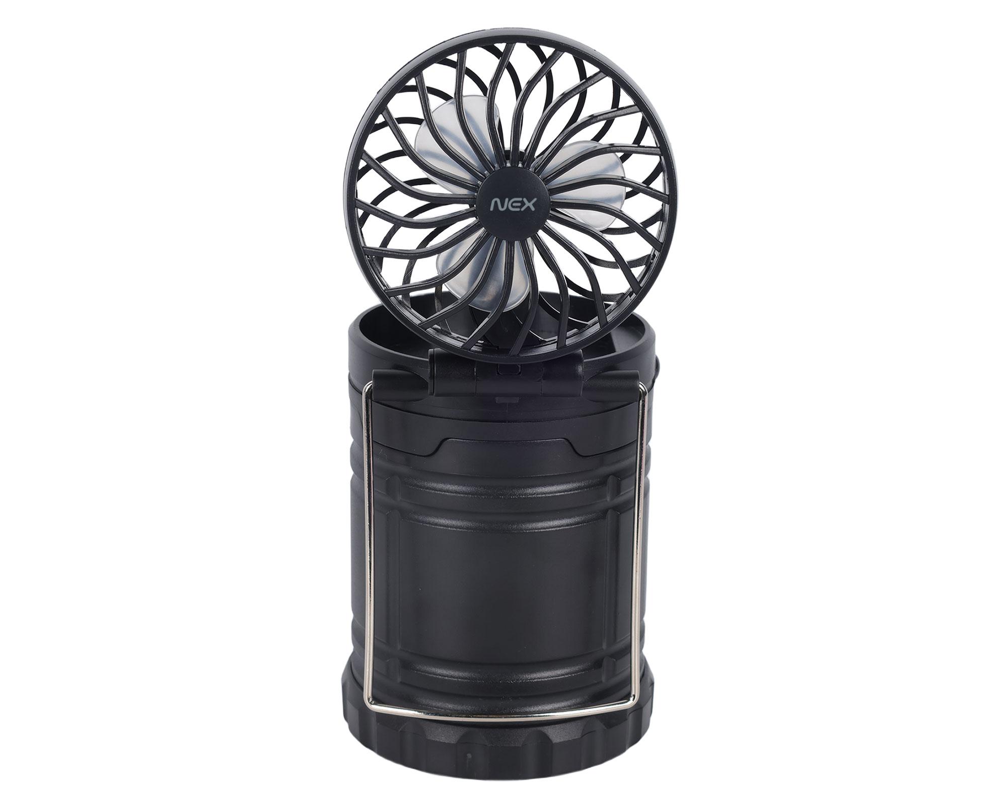 Ventilador portátil con luz negro-2