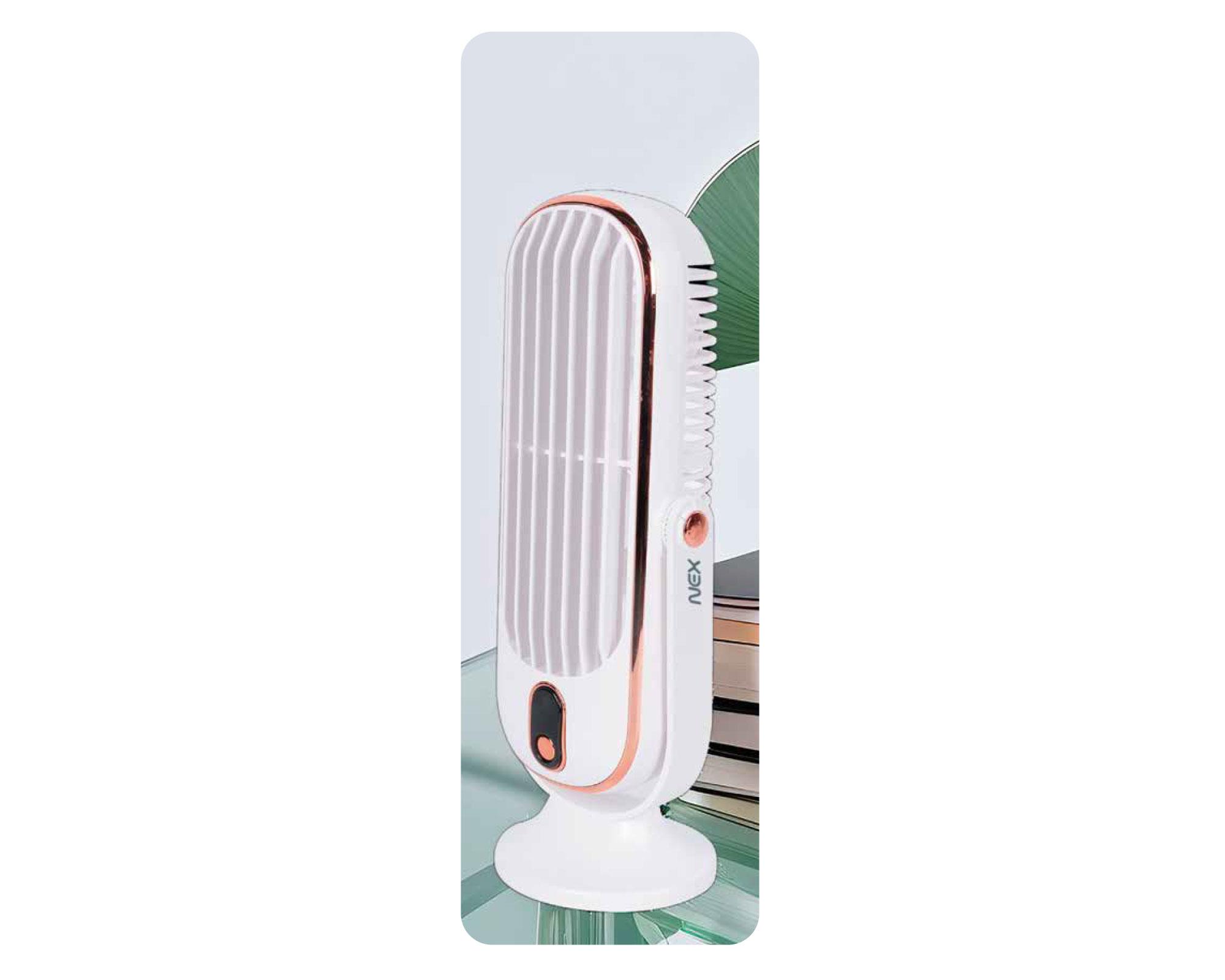 Ventilador escritorio USB blanco-5