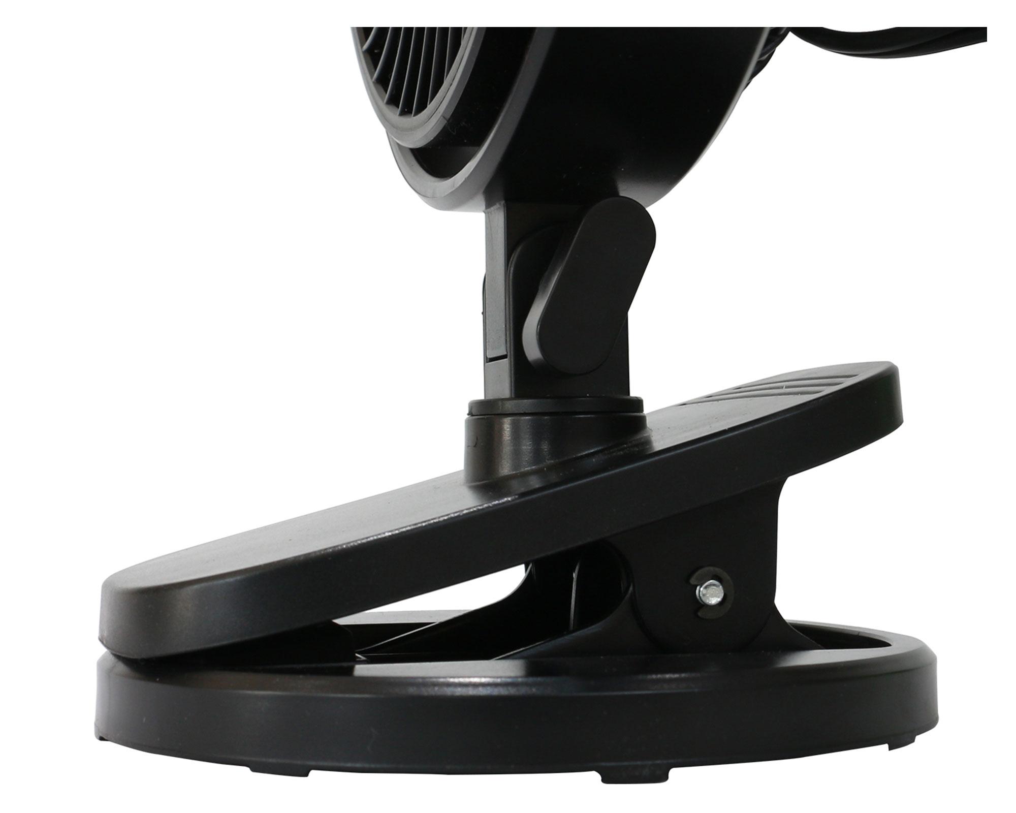 Ventilador personal escritorio clip 6'' negro-3