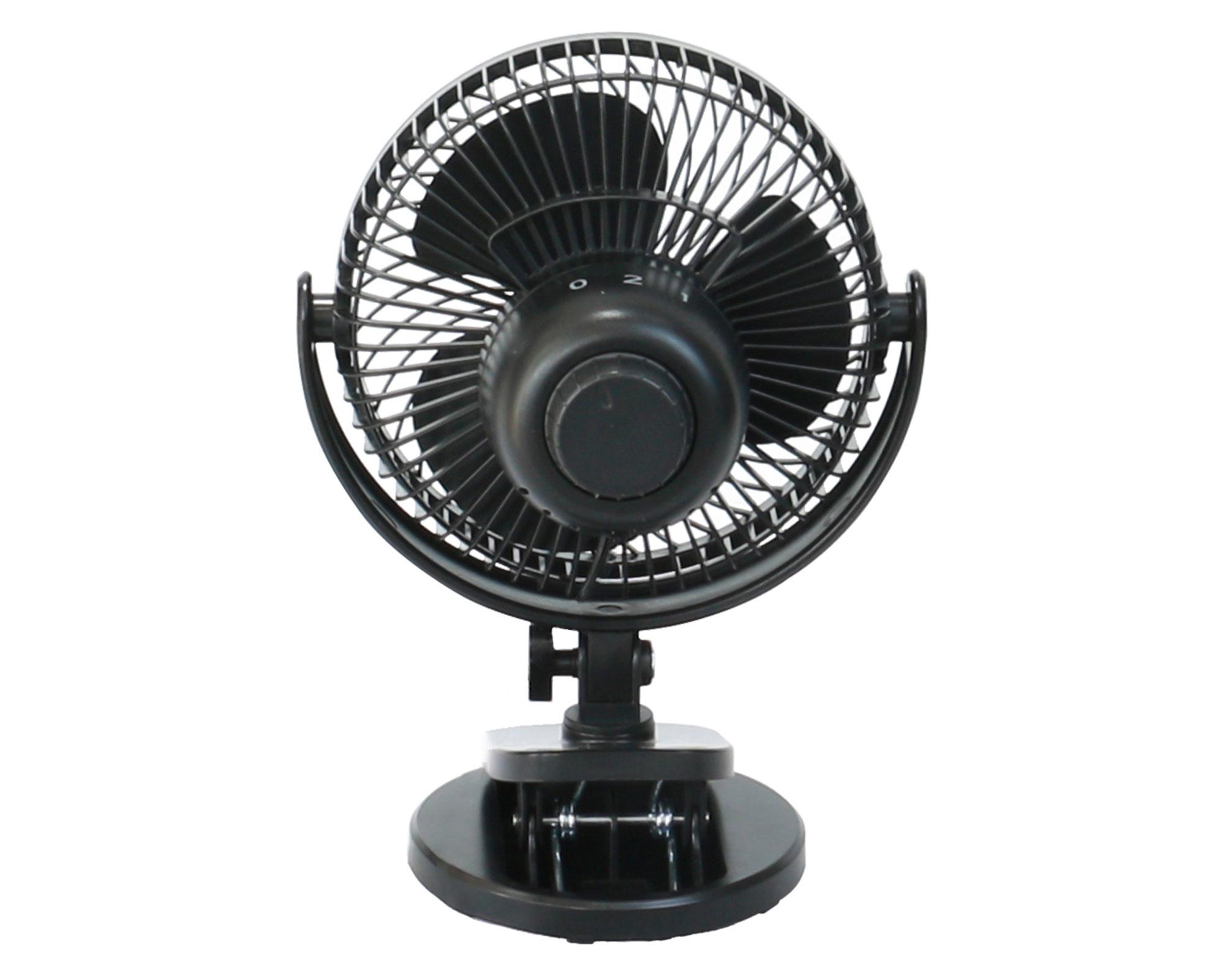 Ventilador personal escritorio clip 6'' negro-2