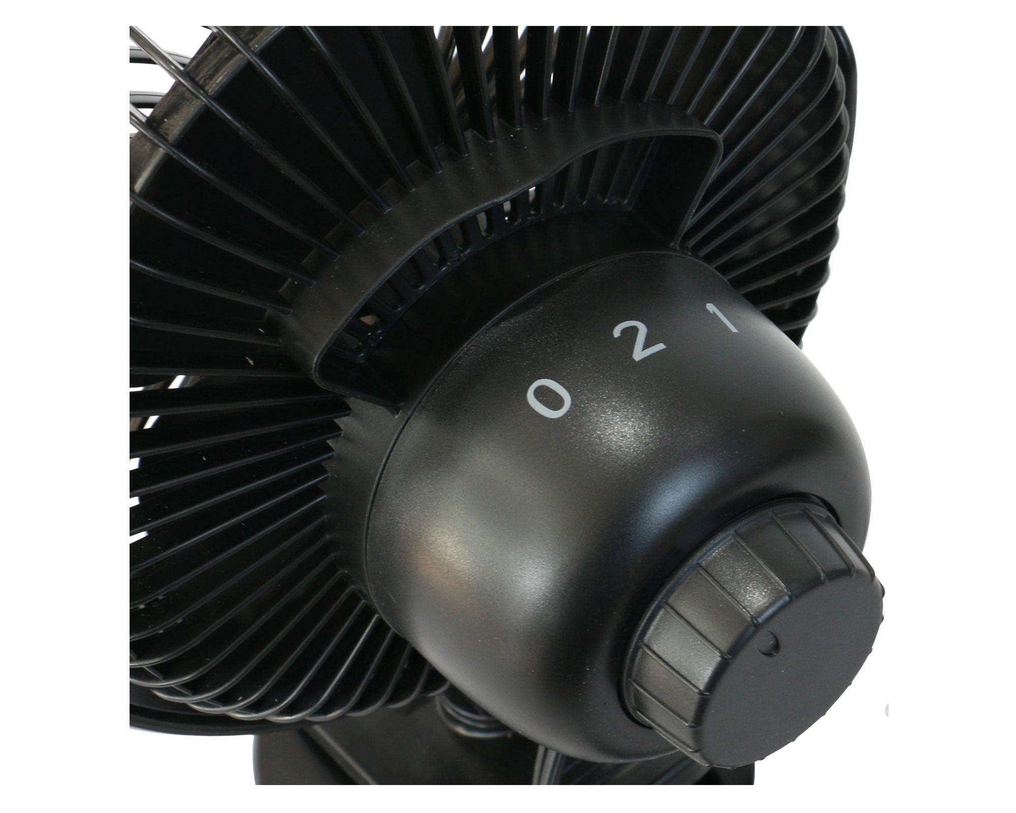 Ventilador personal escritorio clip 6'' negro-4