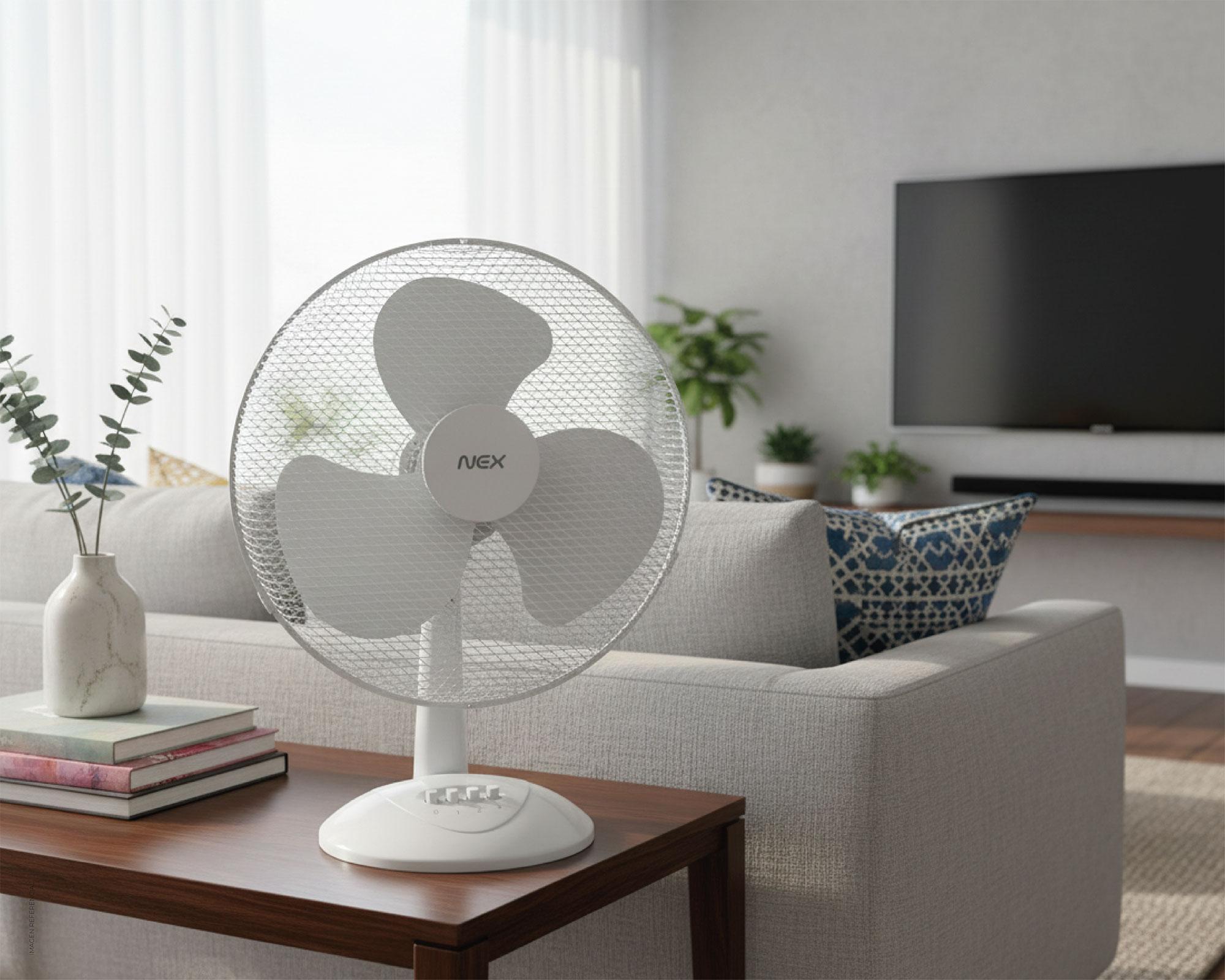 Ventilador escritorio 16'' 40W blanco-3