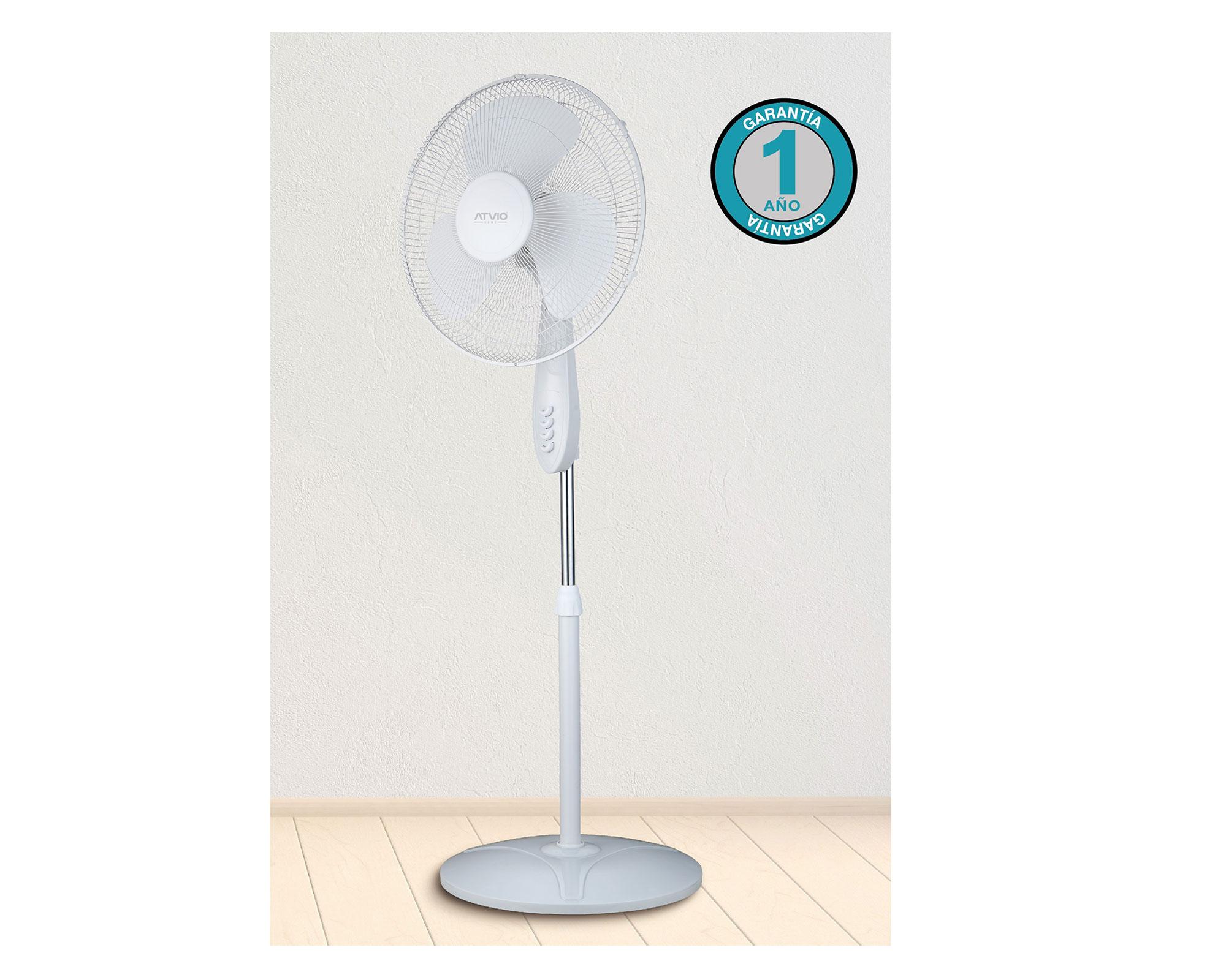 Ventilador pedestal 16'' 45W blanco-5
