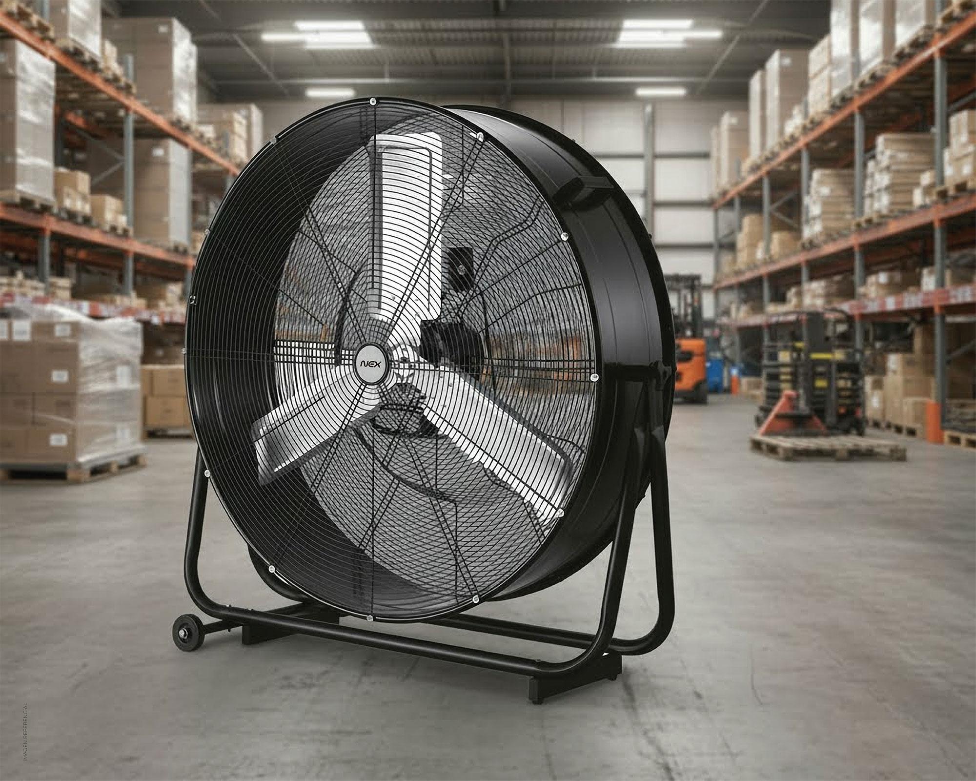 Ventilador suelo industrial 42'' negro-4