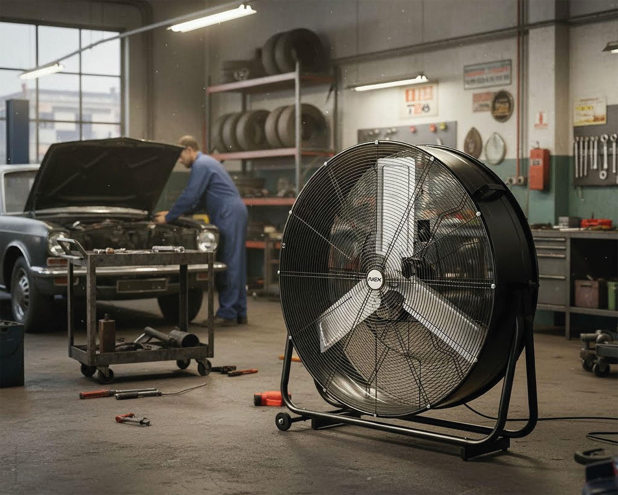 Ventilador suelo industrial 36'' negro-4