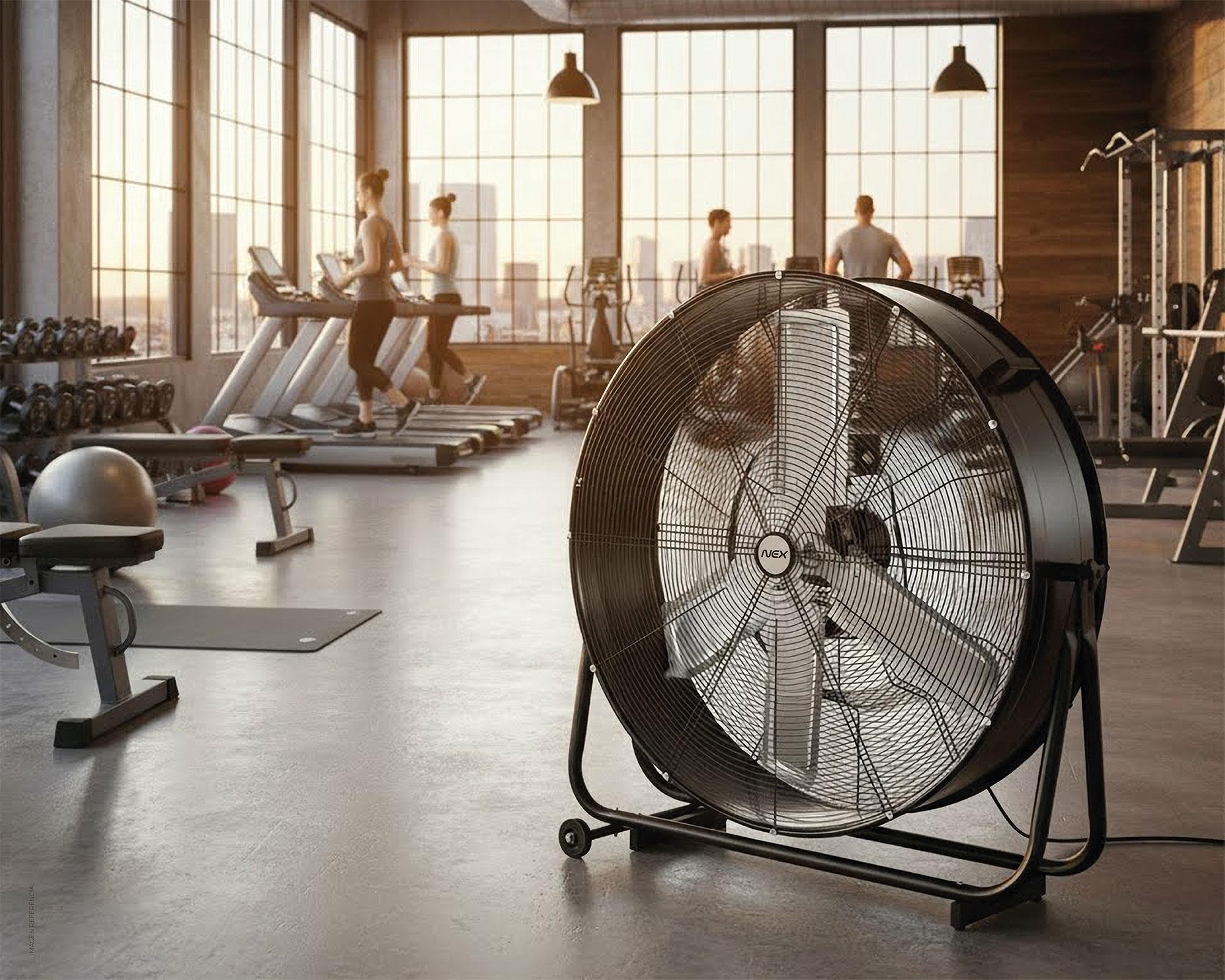 Ventilador suelo industrial 30'' negro-5