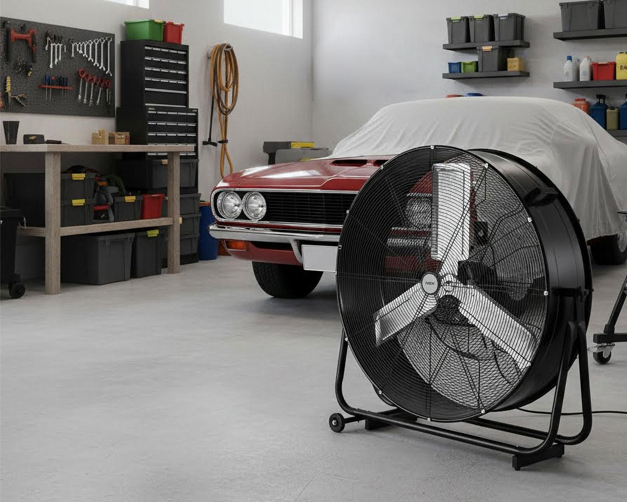 Ventilador suelo industrial 30'' negro-4