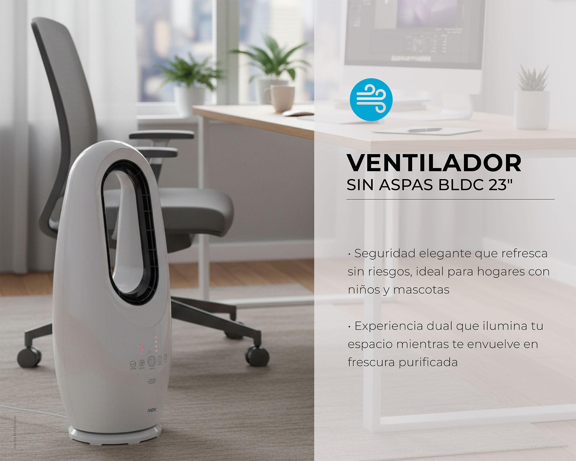 Ventilador sin aspas 40W blanco-5