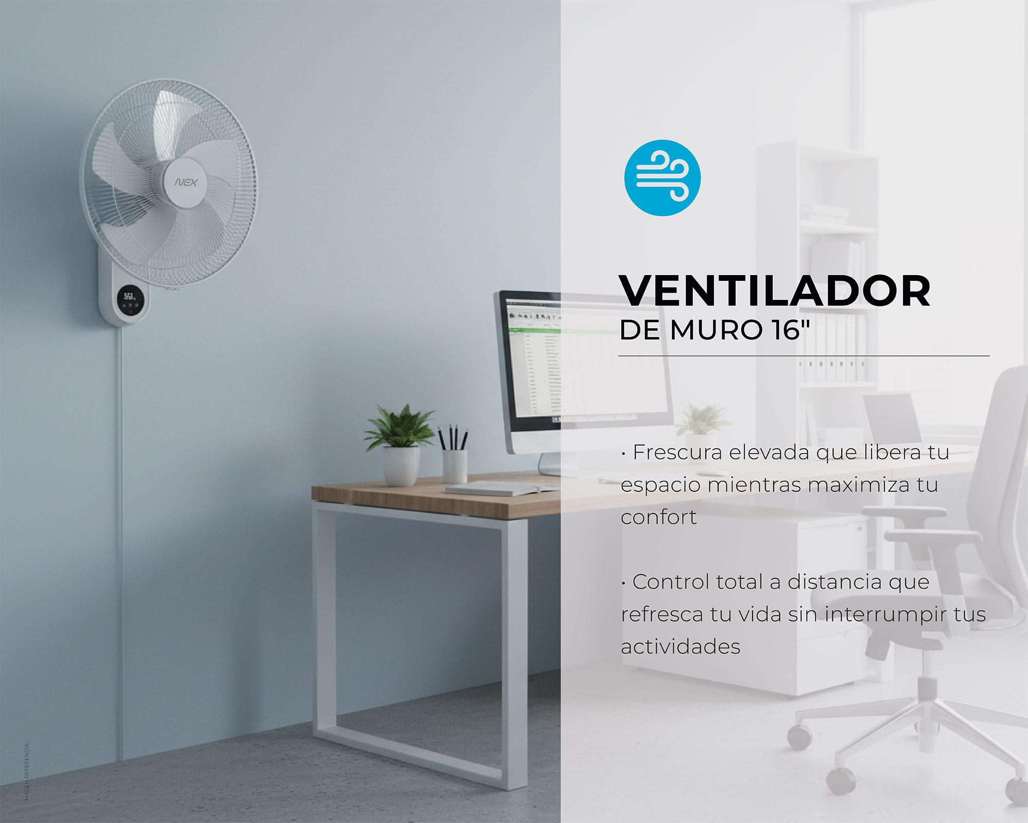 Ventilador muro 55W blanco-2
