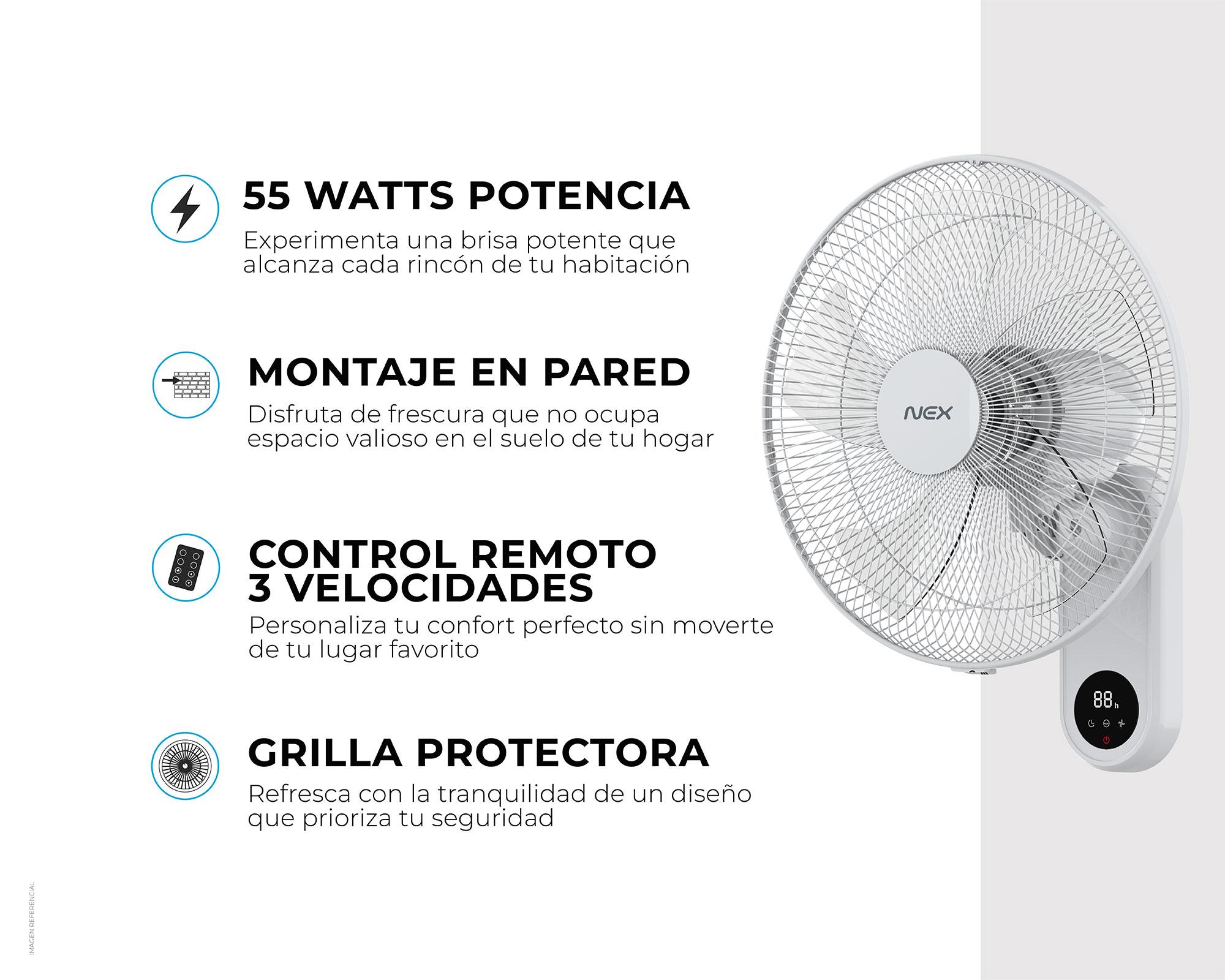 Ventilador muro 55W blanco-3