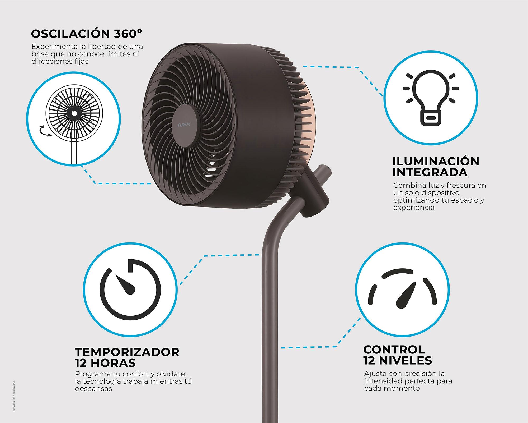 Circulador aire 360° negro-8