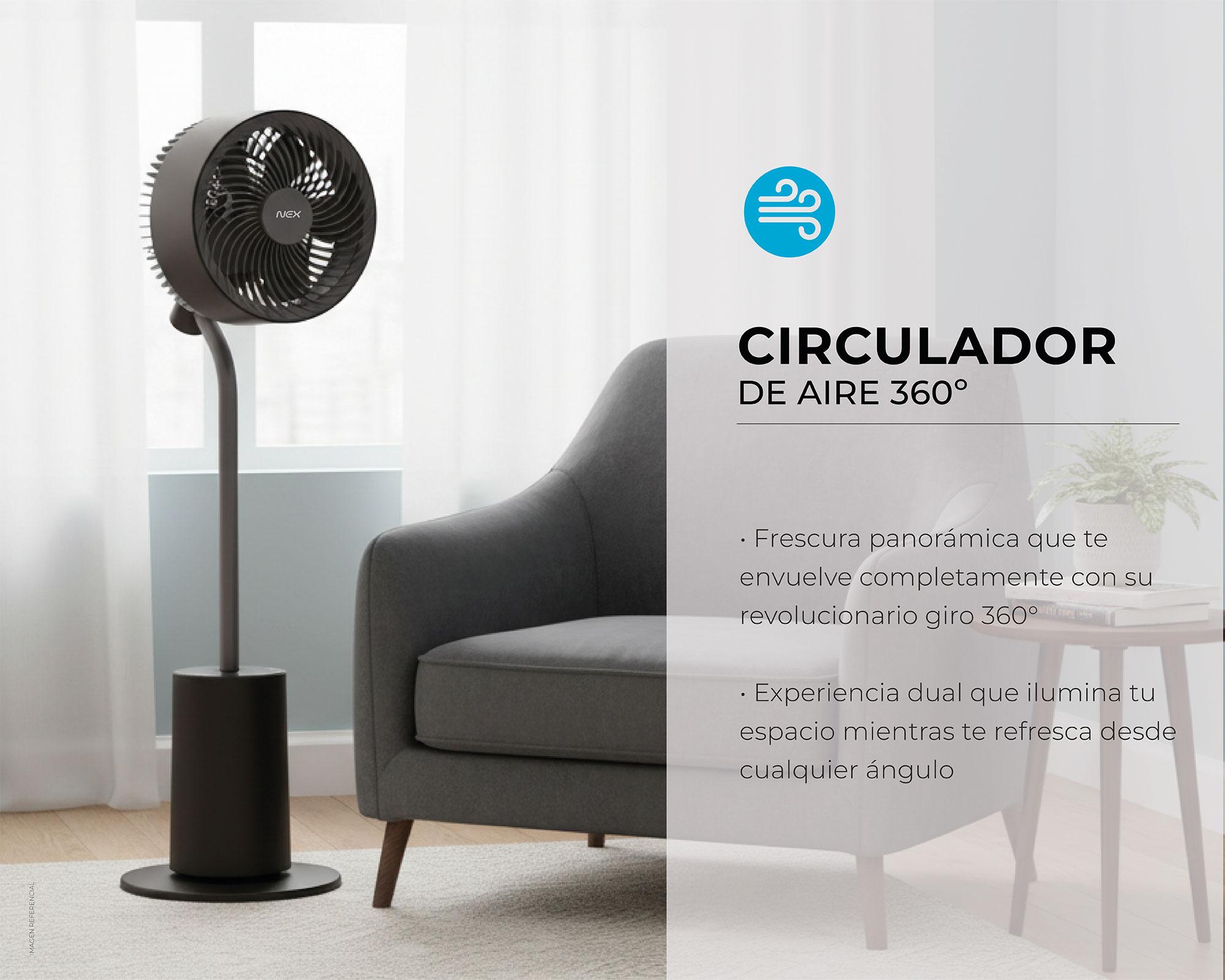 Circulador aire 360° negro-6