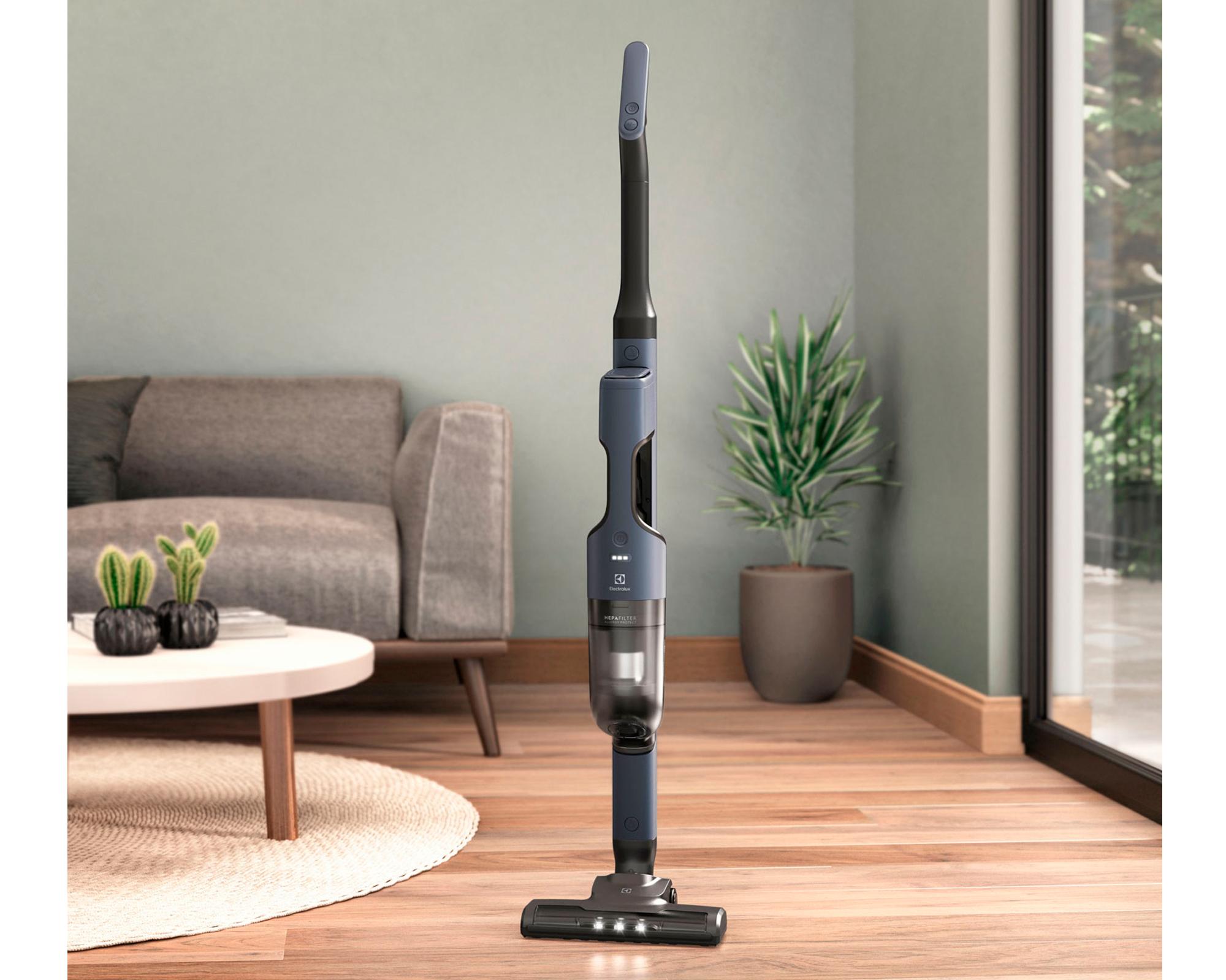 Aspiradora vertical inalámbrica ERG019 azul 90W-5