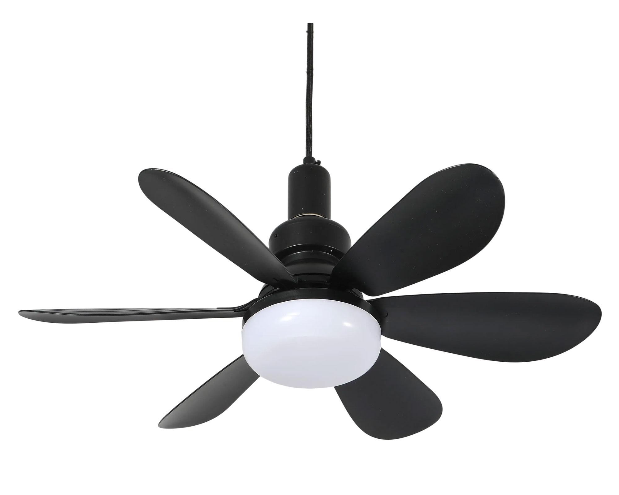 Lámpara con ventilador 40W negro-2