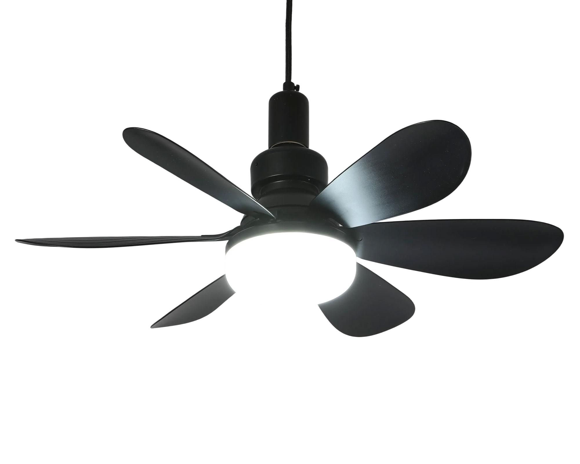 Lámpara con ventilador 40W negro-4