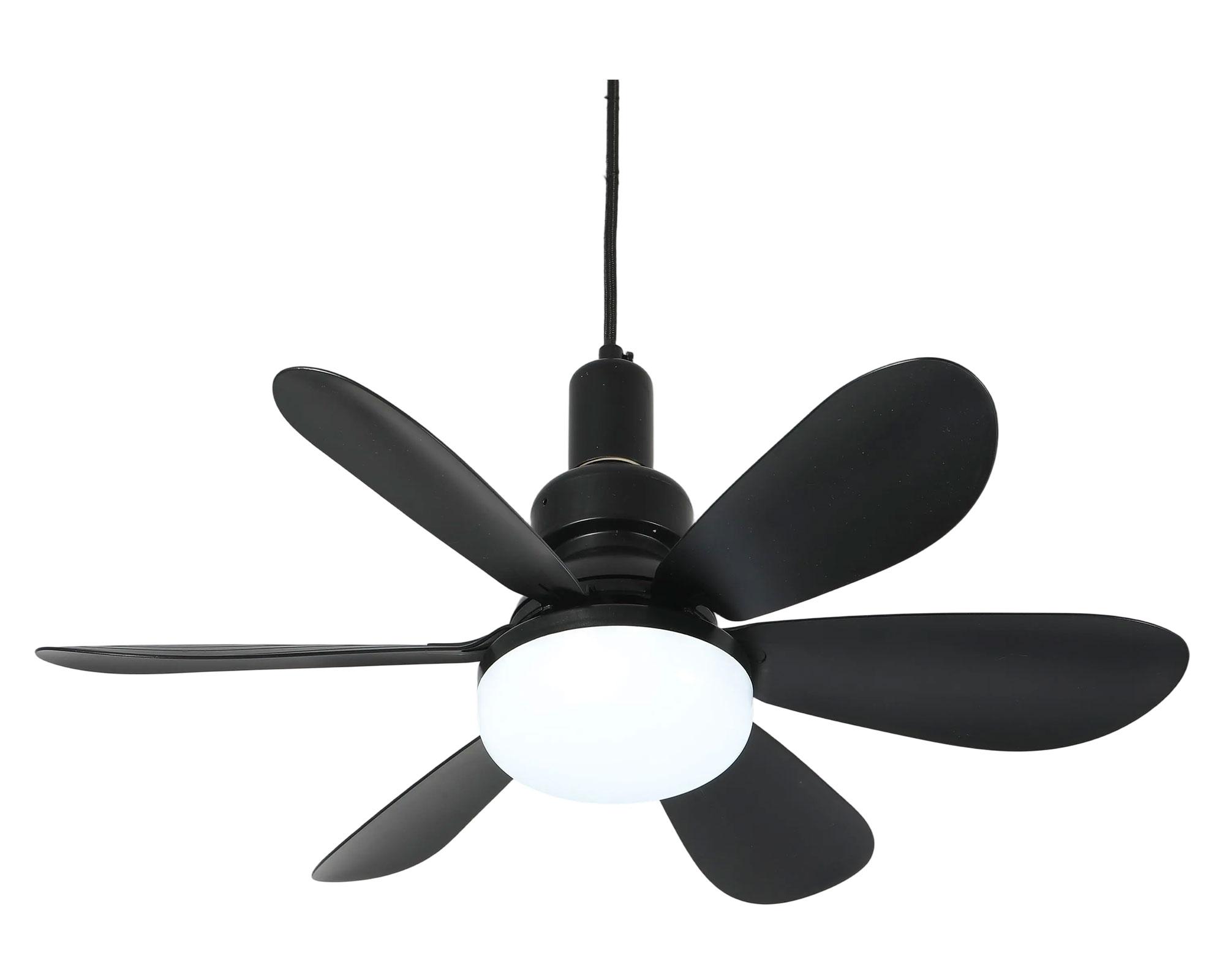 Lámpara con ventilador 40W negro-3