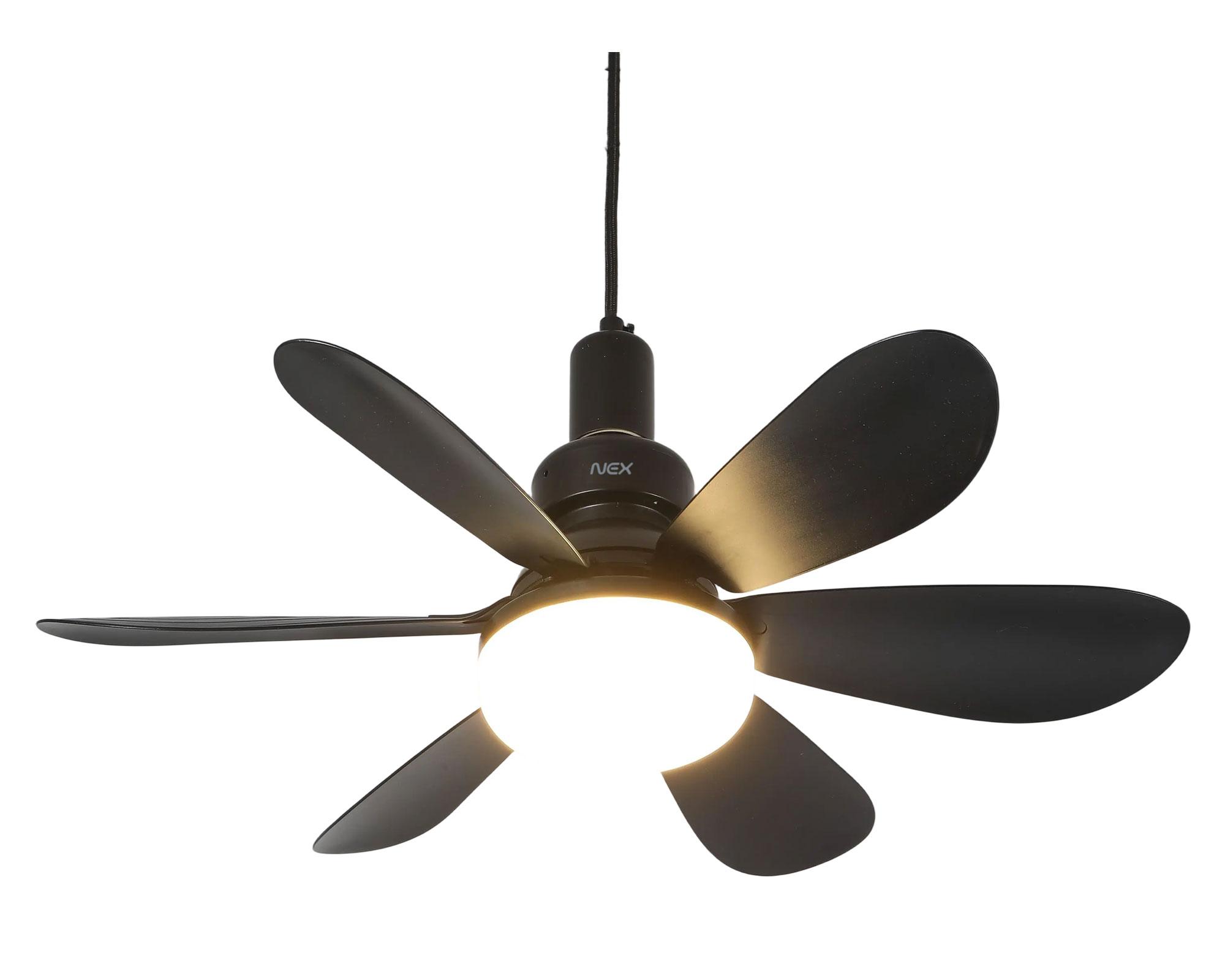 Lámpara con ventilador 40W negro-5