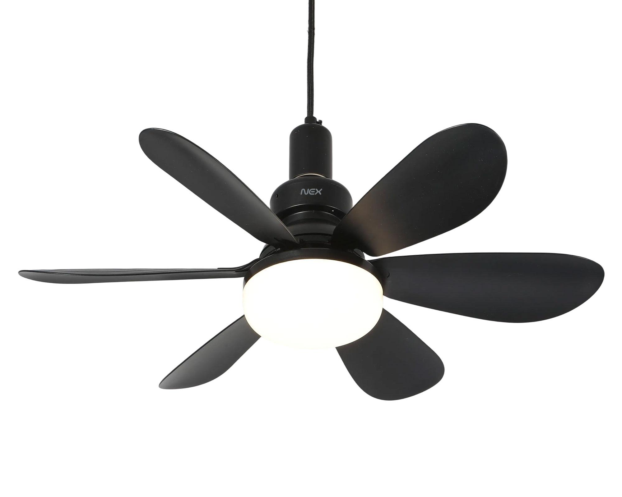 Lámpara con ventilador 40W negro-4