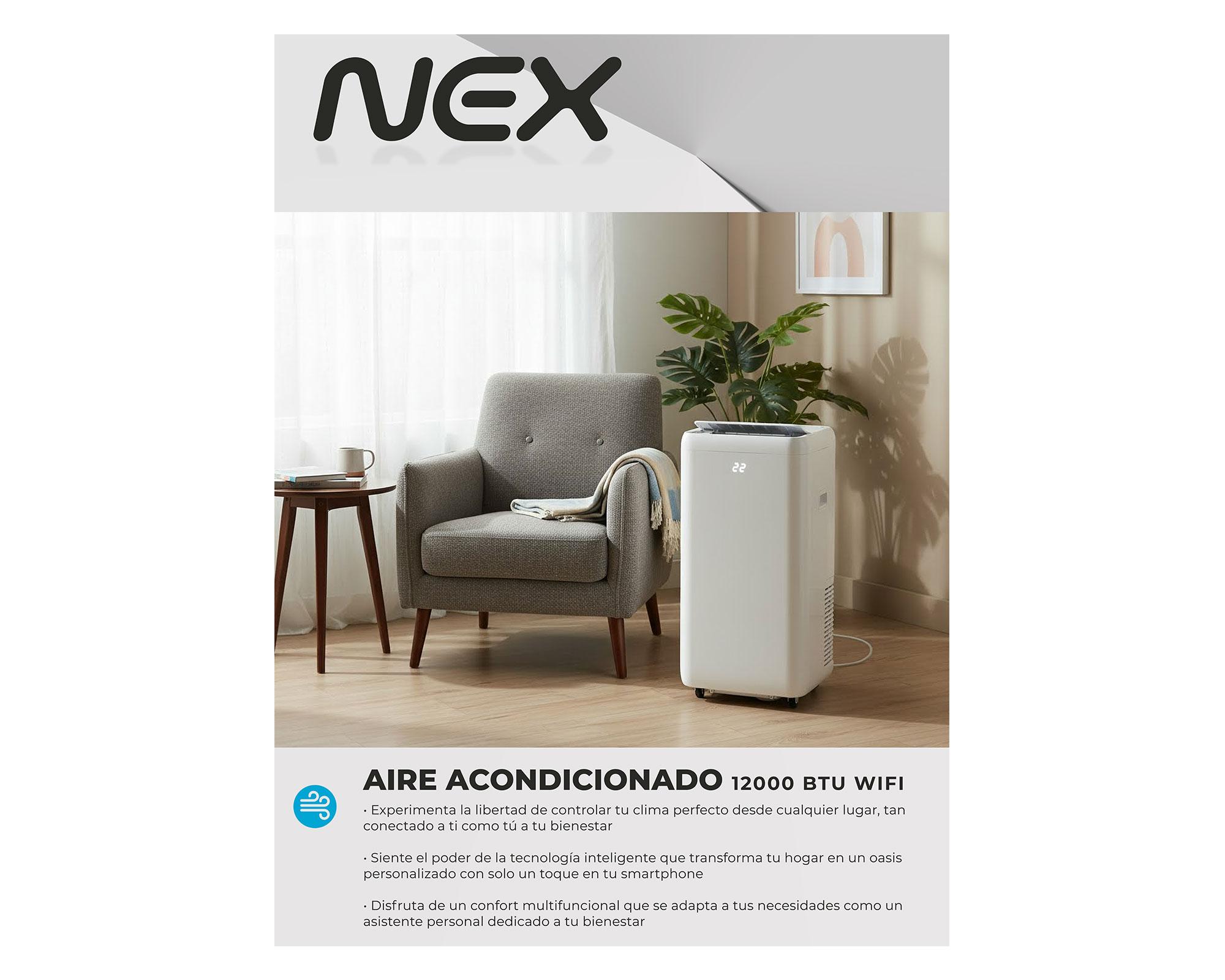 Aire portátil Wi-Fi frio/calor 12000 BTU-8