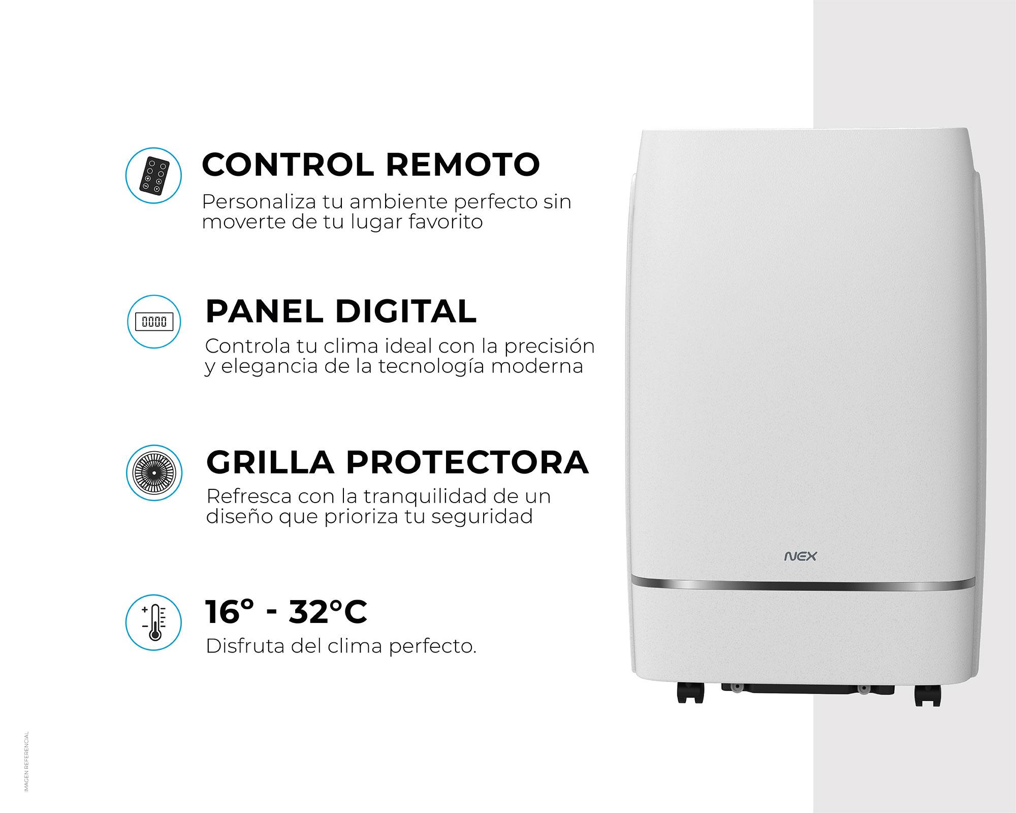 Aire acondicionado portátil 14000 BTU Frío-6
