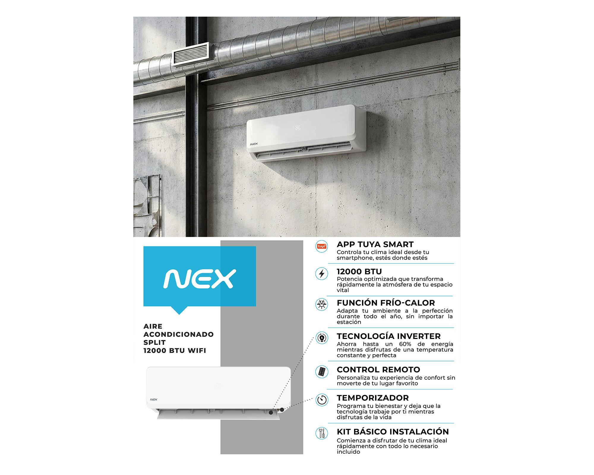 Aire acondicionado 12000 BTU inverter Frío/Calor-9