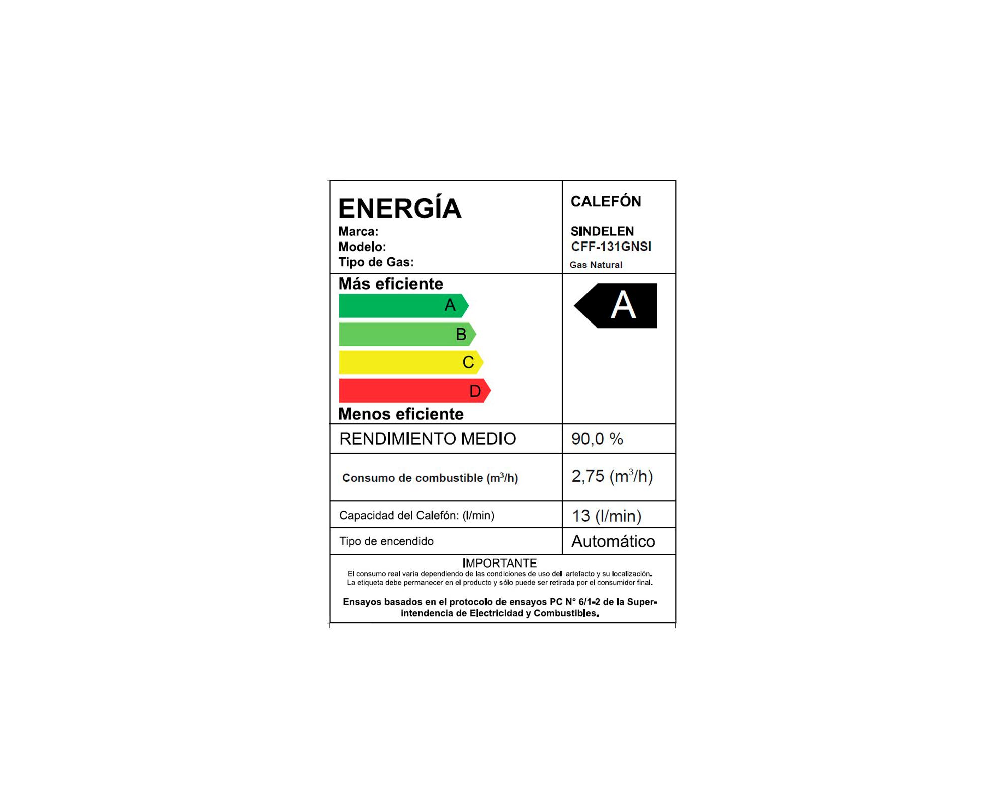 Calefont CFF-131GNSI 13 lt tiro forzado gas natural-4
