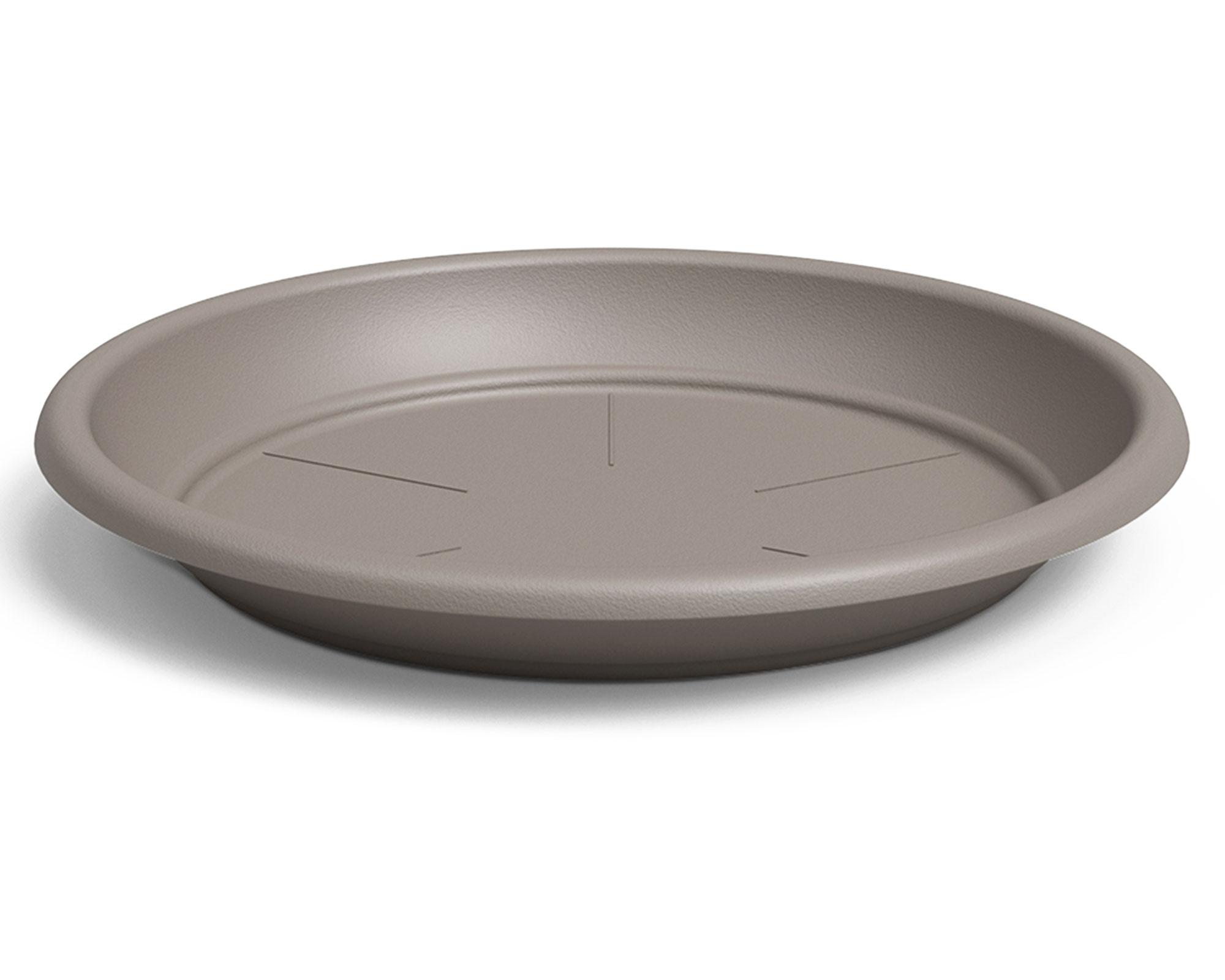 Plato maceta Capri taupe 40 cm-0