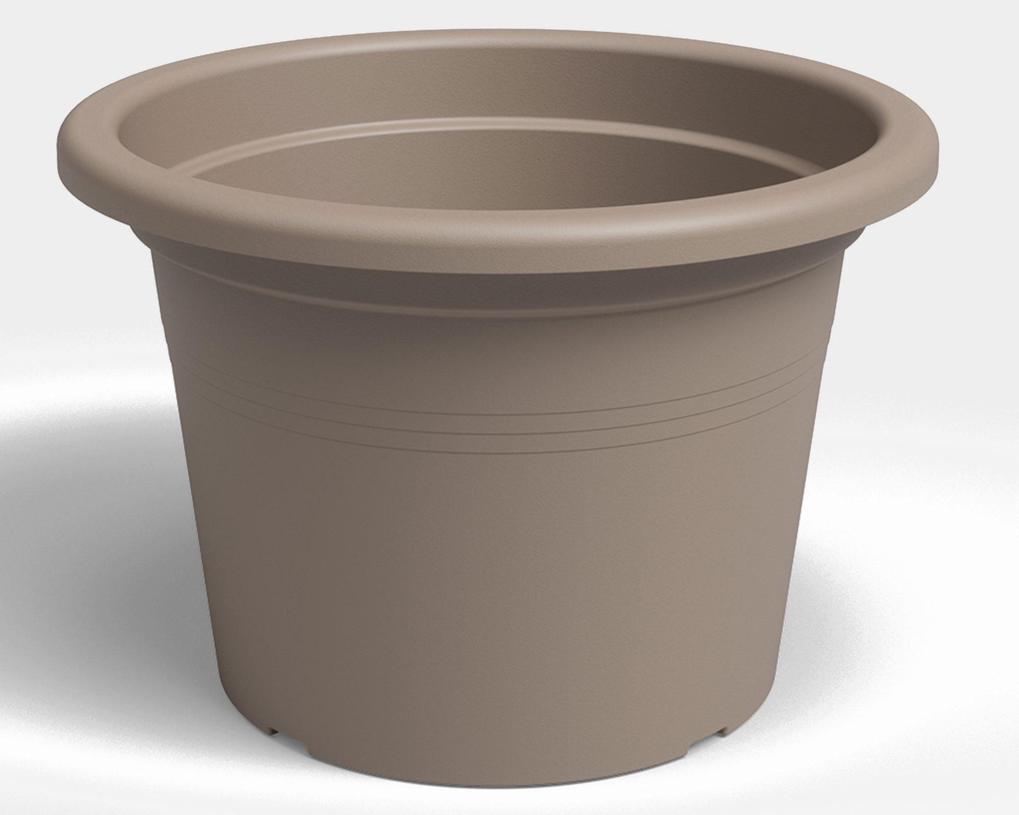 Maceta Venezia taupe 20 cm-0