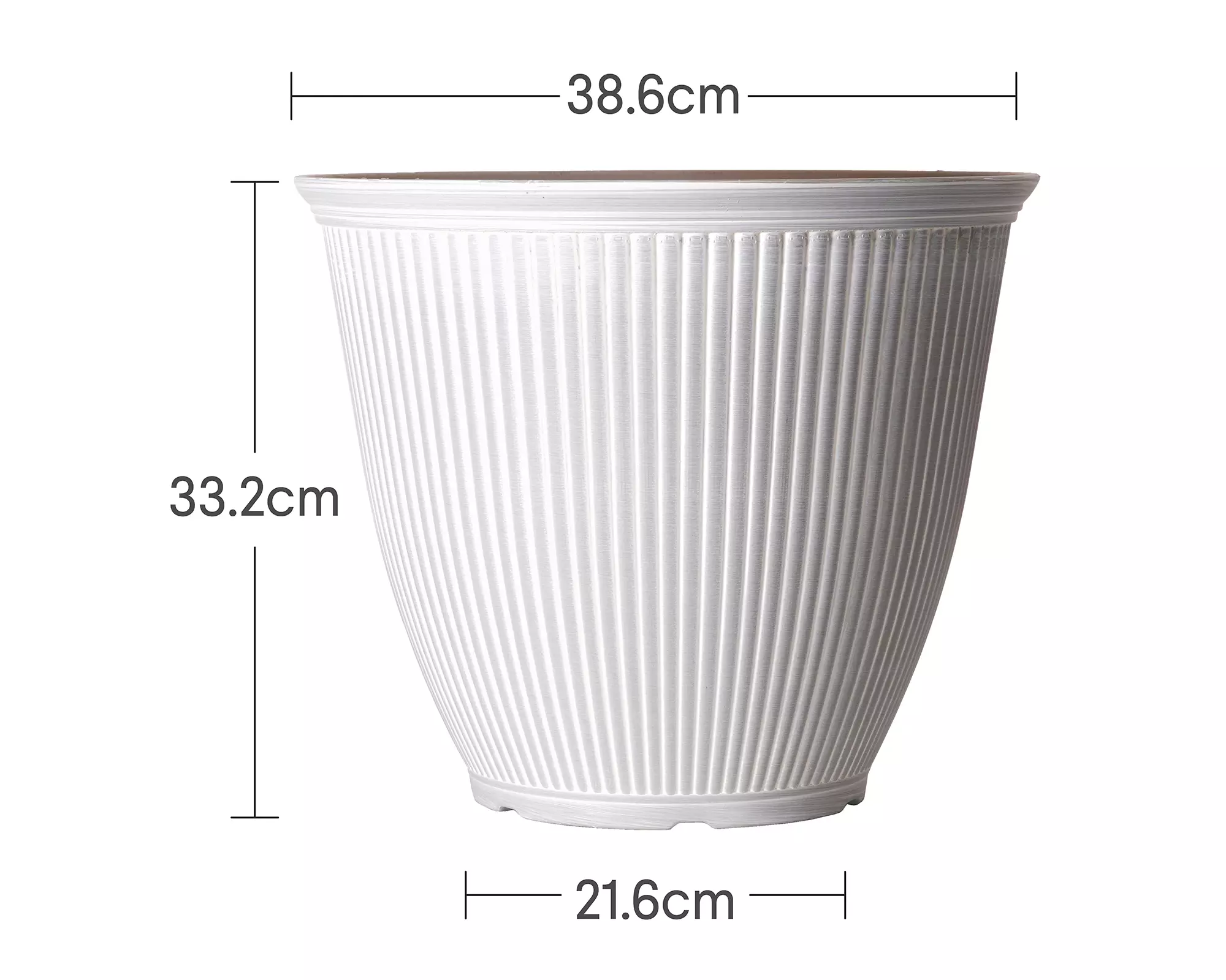 Maceta Billie blanco 38.6 cm-2