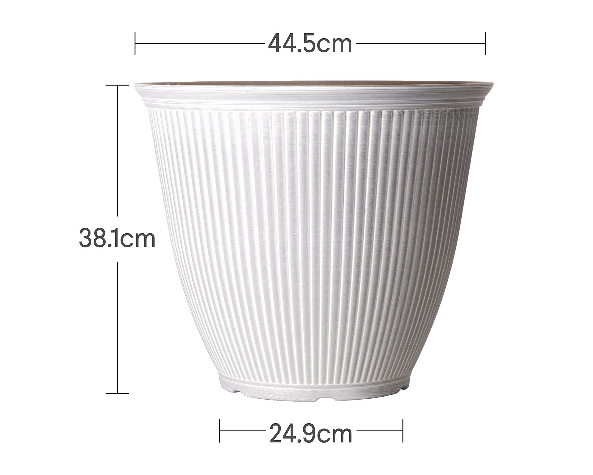 Maceta Billie blanco 44.45 cm-2