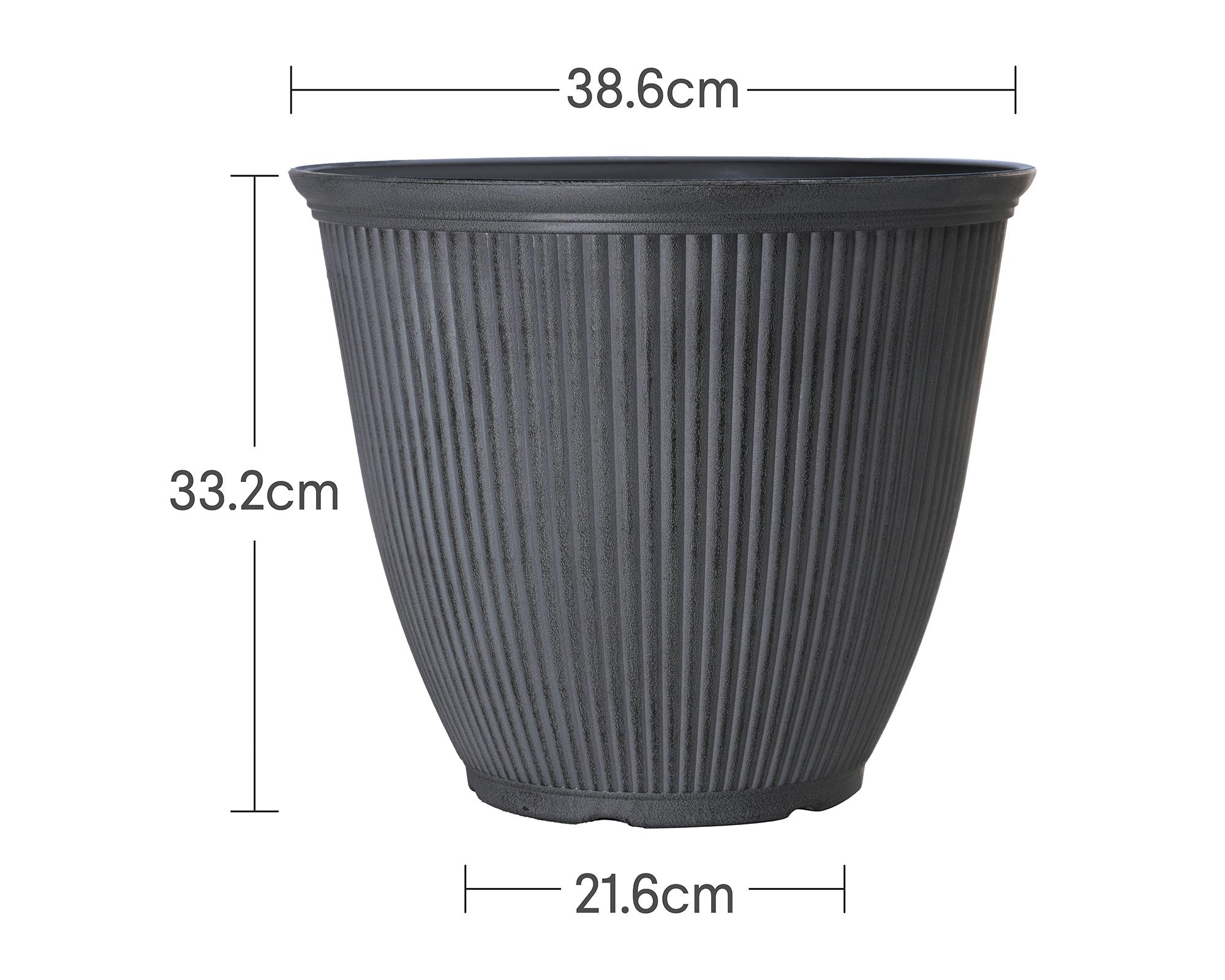 Maceta Billie gris 38.6 cm-2