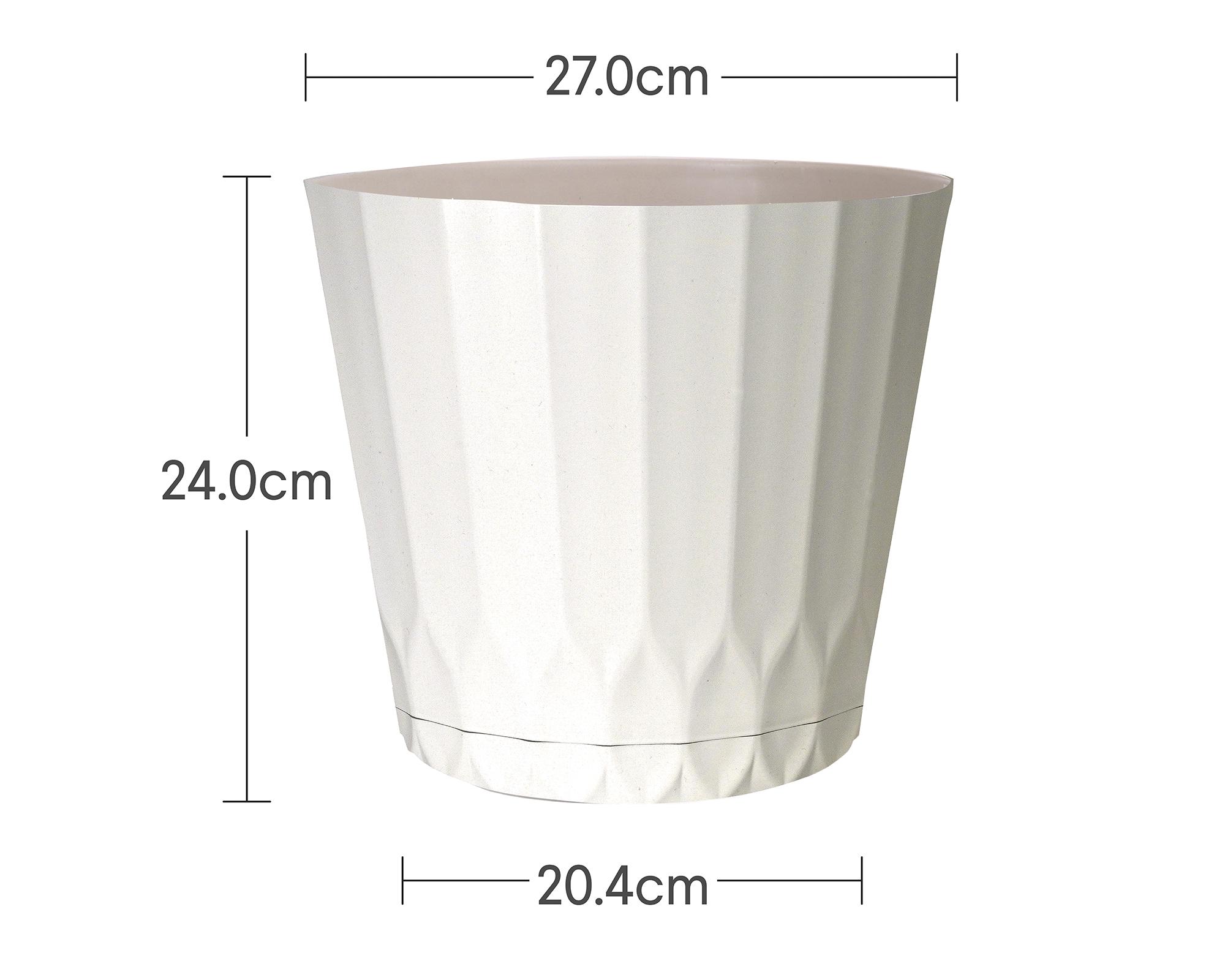 Maceta con plato coco 26.98 cm-2