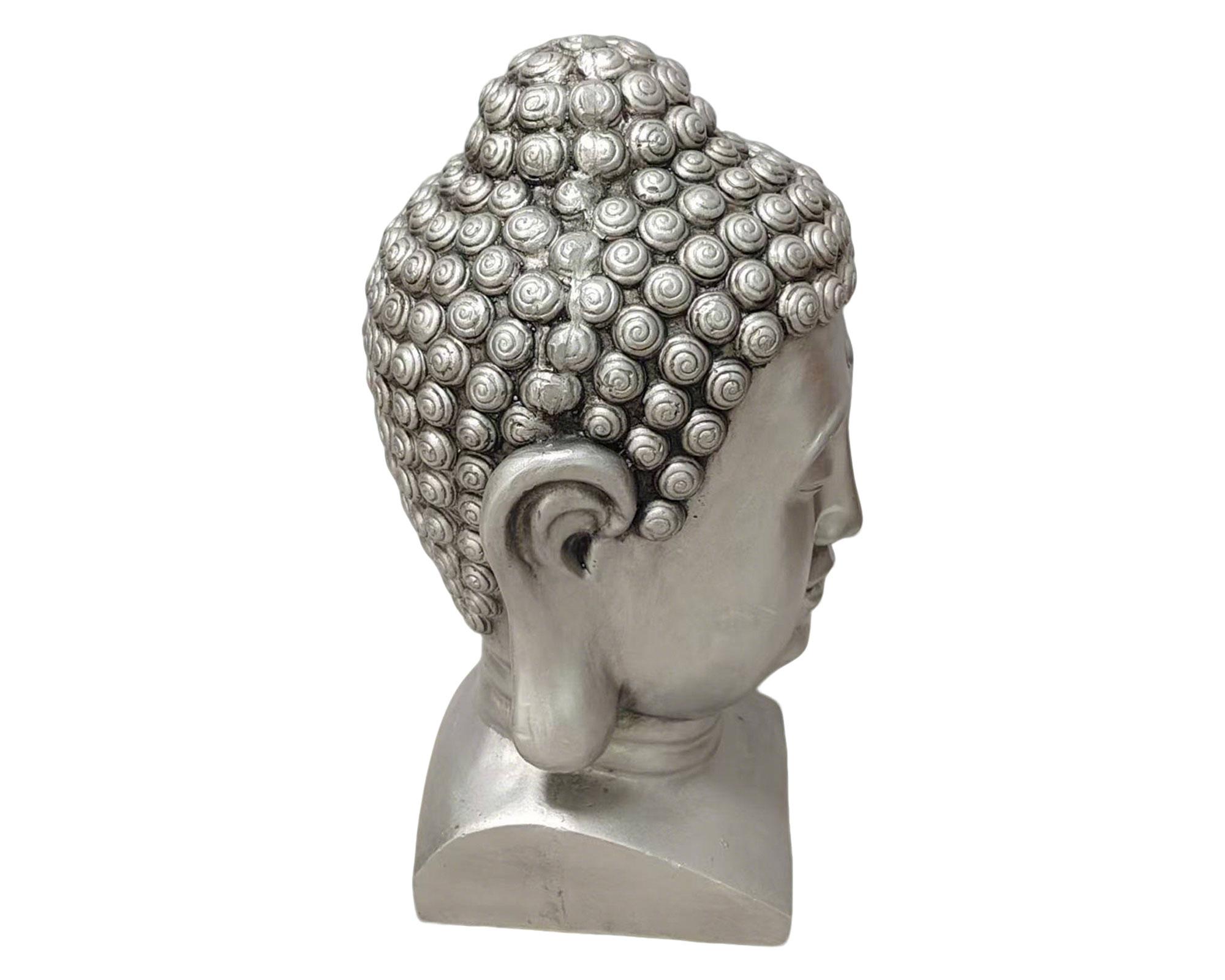 Figura decorativa Buda plata 60 cm-2