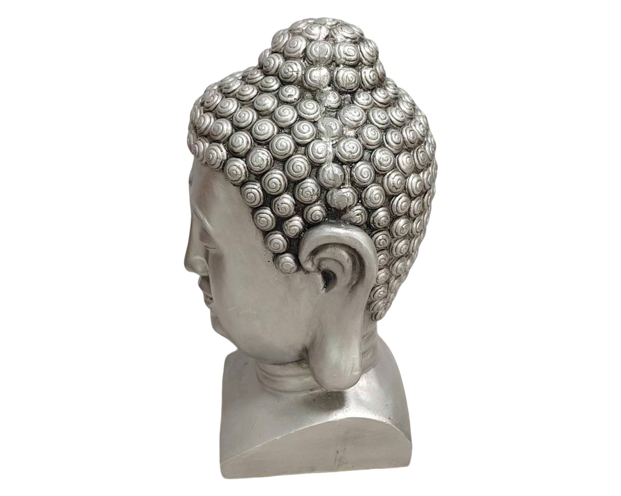 Figura decorativa Buda plata 60 cm-3