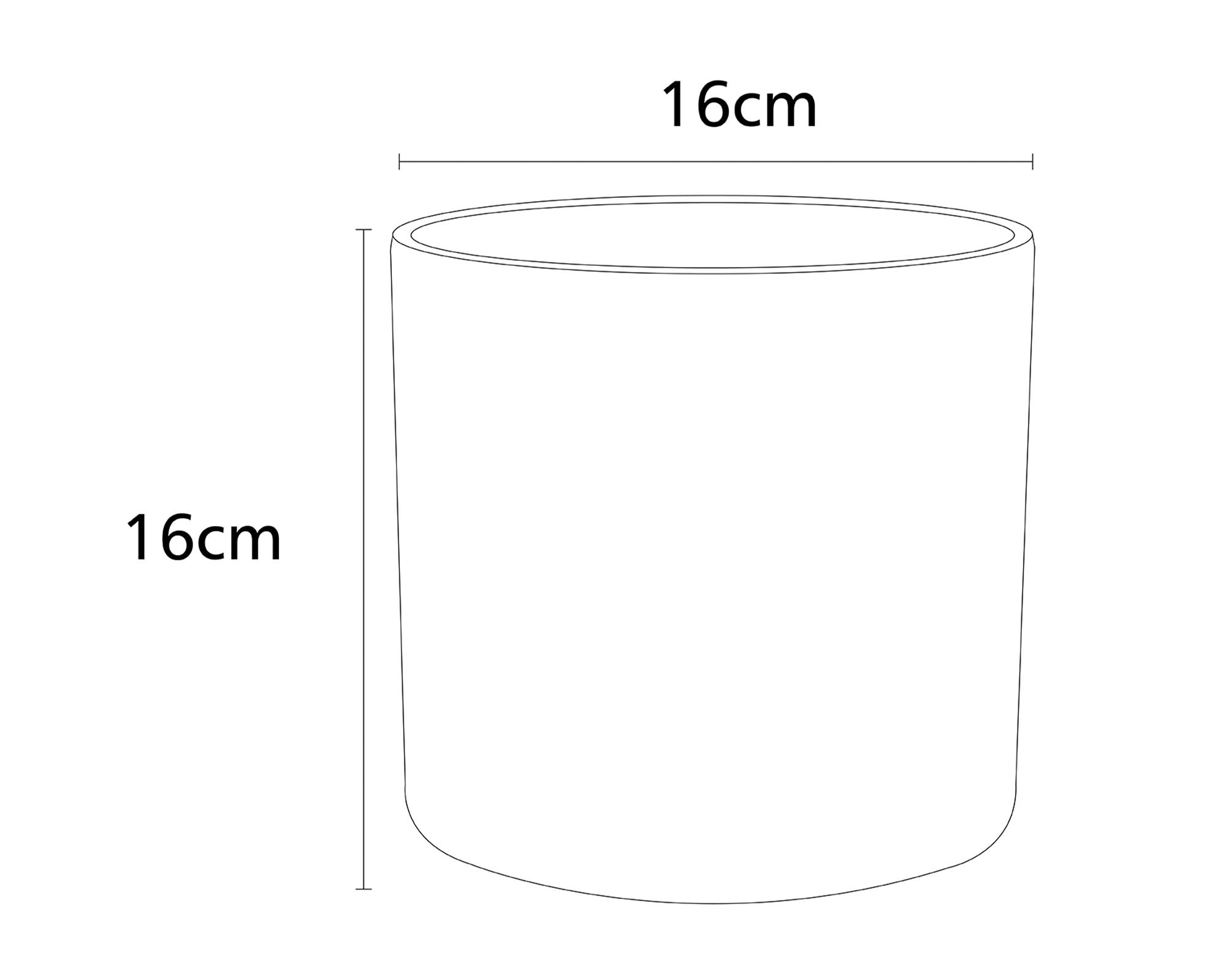 Maceta Ranurado vertical terracota 16 cm-2