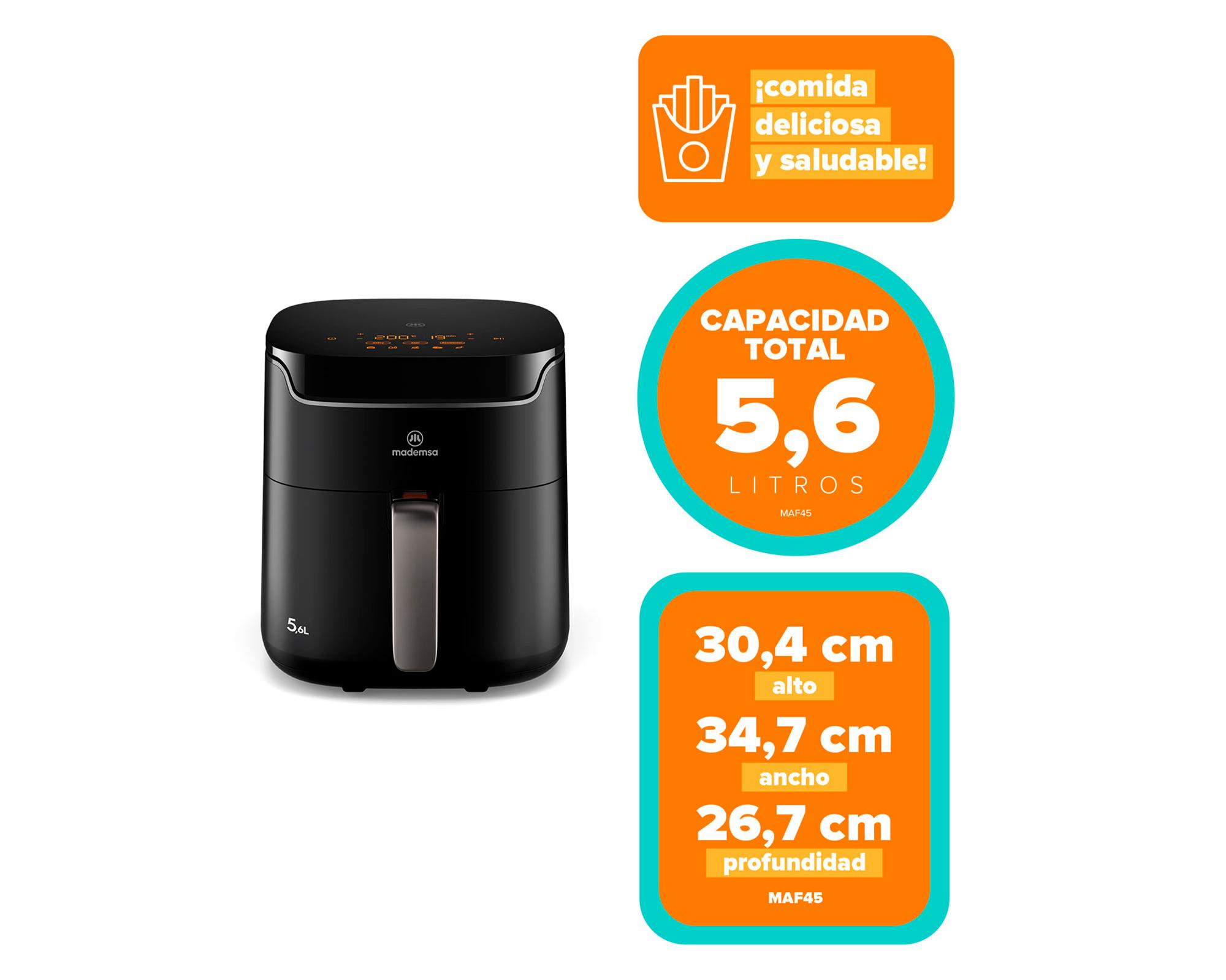 Freidora de aire MAF45  negro 5.6 lt-4