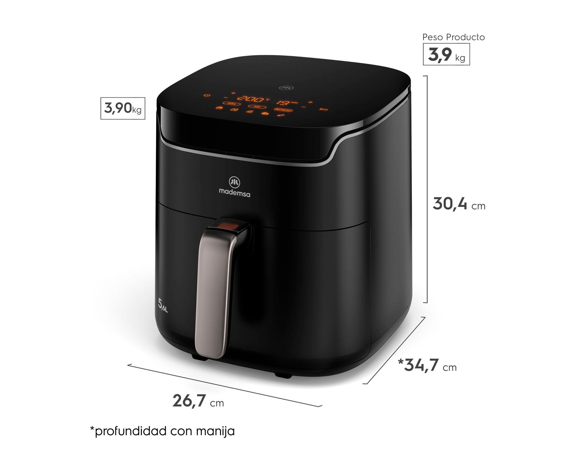 Freidora de aire MAF45  negro 5.6 lt-6