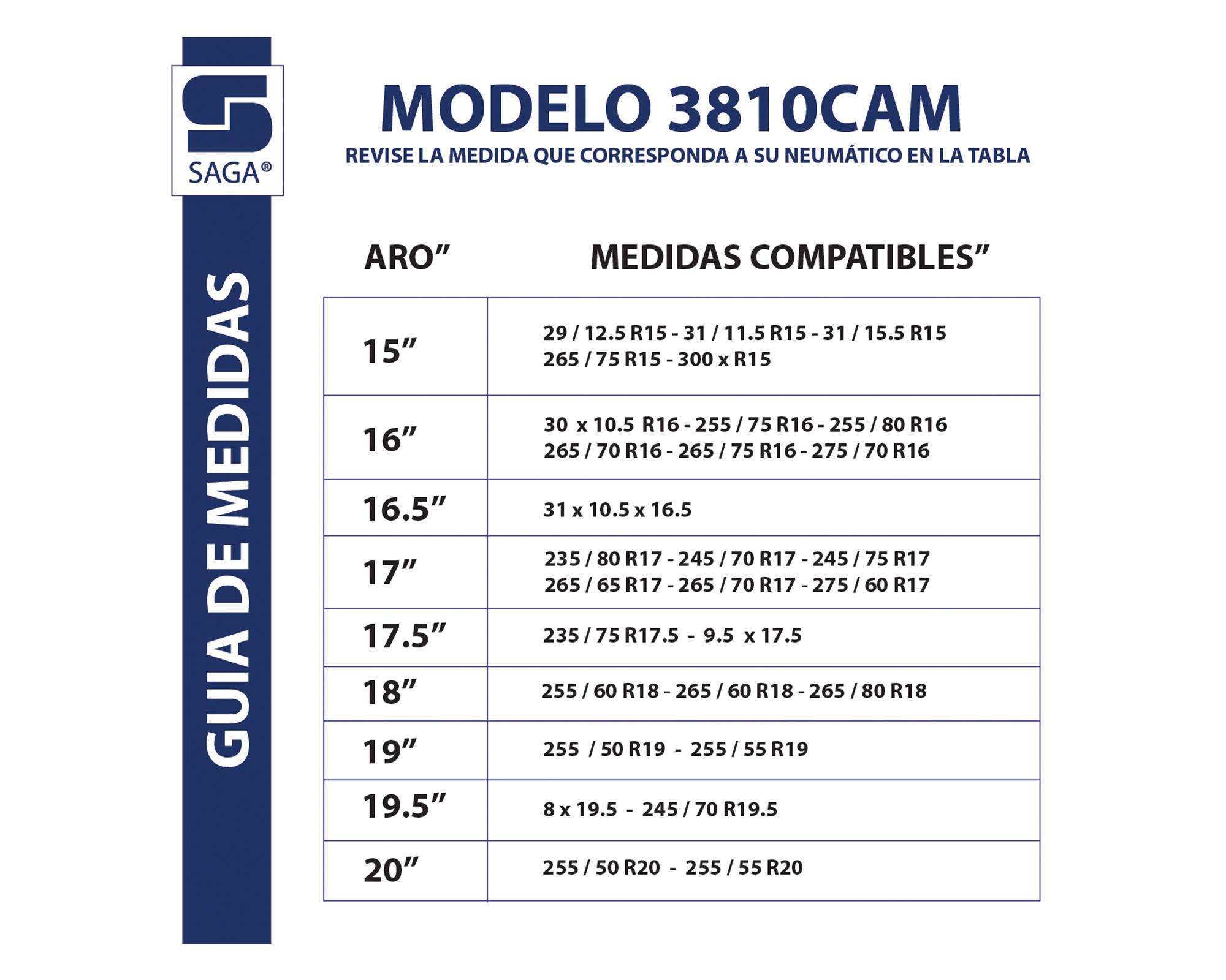 Cadenas para nieve 3810 cam 2 un. + bolso-1
